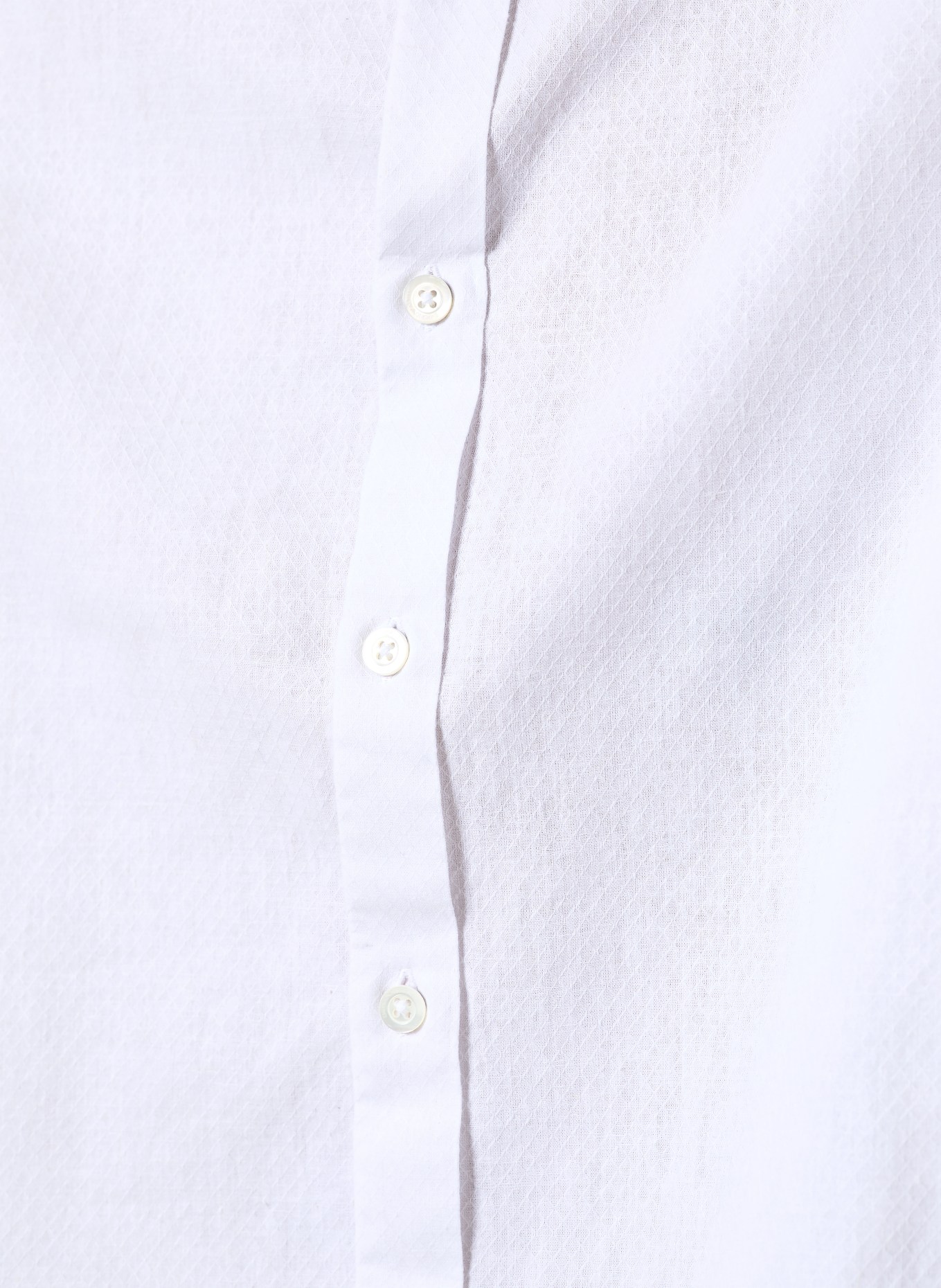 EMPORIO ARMANI Koszula GURU Comfort Fit z stójką i lnem: BIAŁY