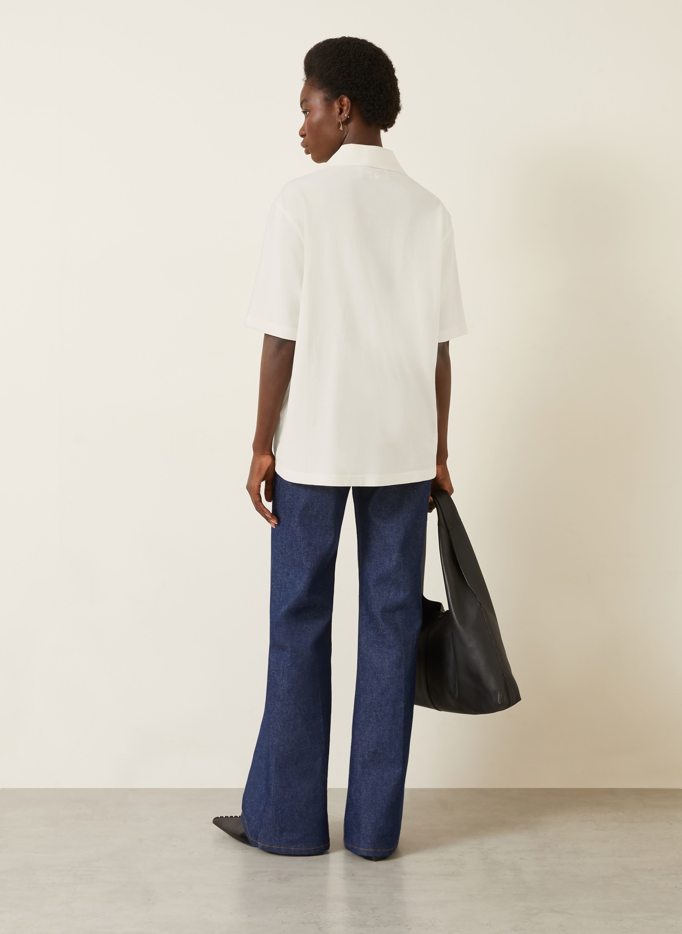 AMI PARIS Piqué poloshirt: CRÈME