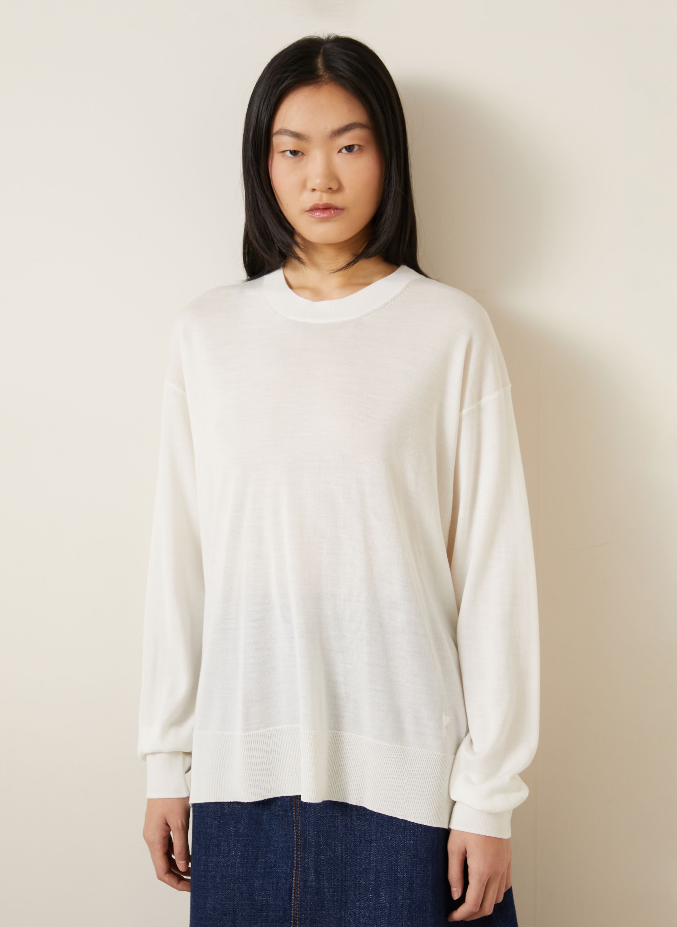 AMI PARIS Pullover: CREME