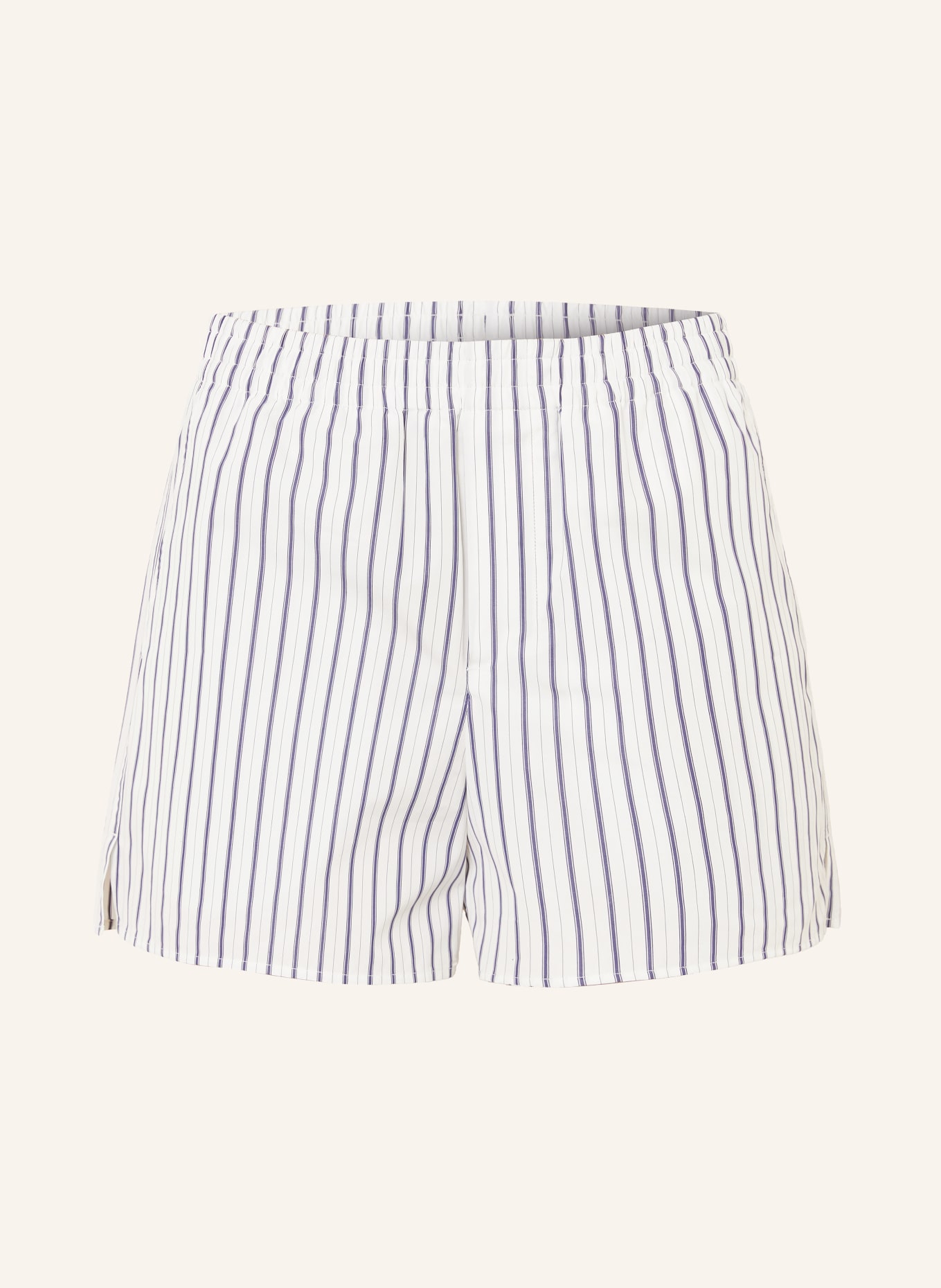 AMI PARIS Shorts: WEISS / DUNKELBLAU