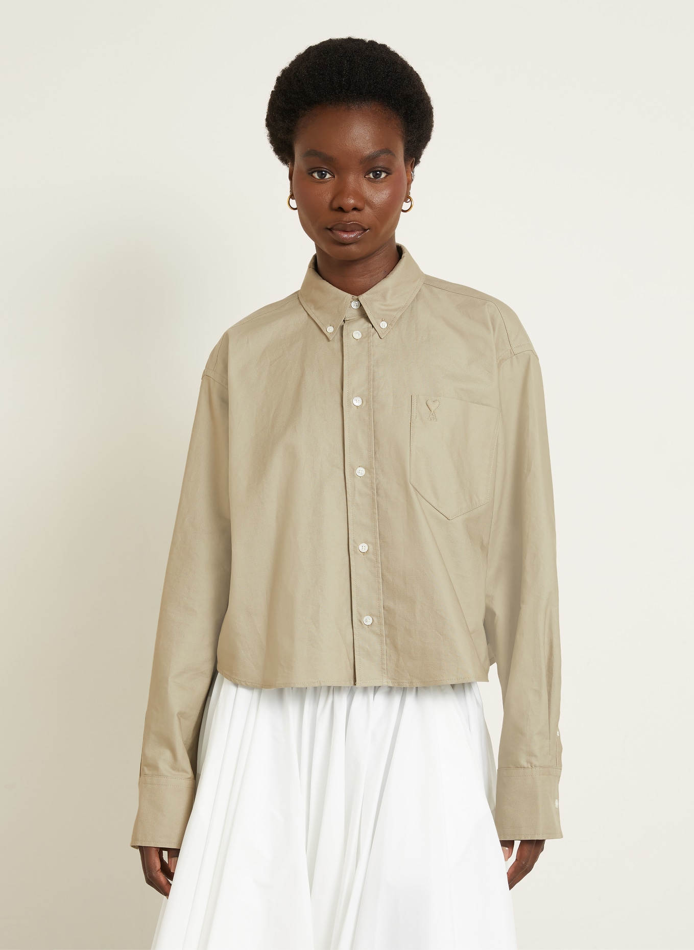 AMI PARIS chemise: OLIVE