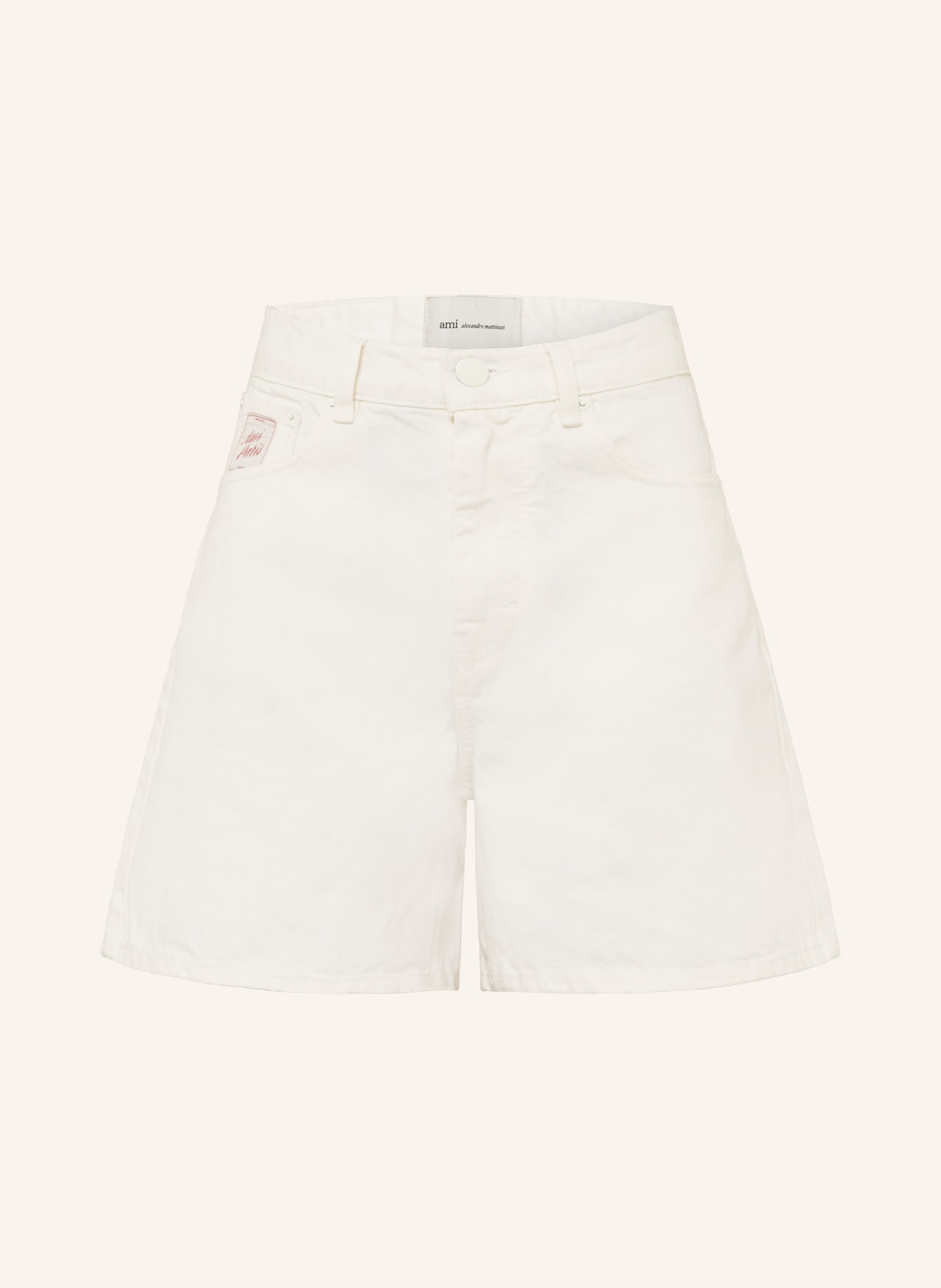 AMI PARIS Jeansshorts: 136 BLANC CREME