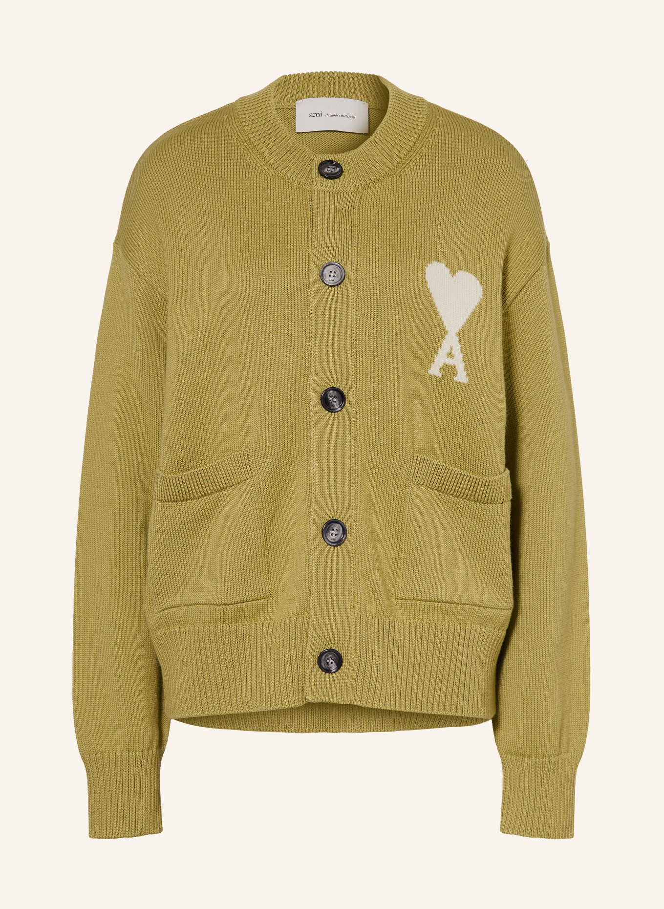 AMI PARIS svetr: OLIVOVÁ / KRÉMOVÁ