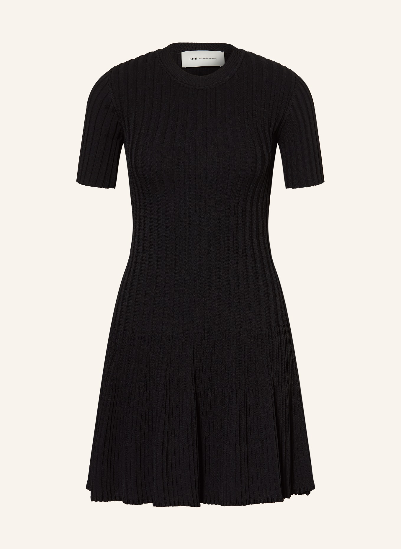 AMI PARIS Strickkleid: SCHWARZ