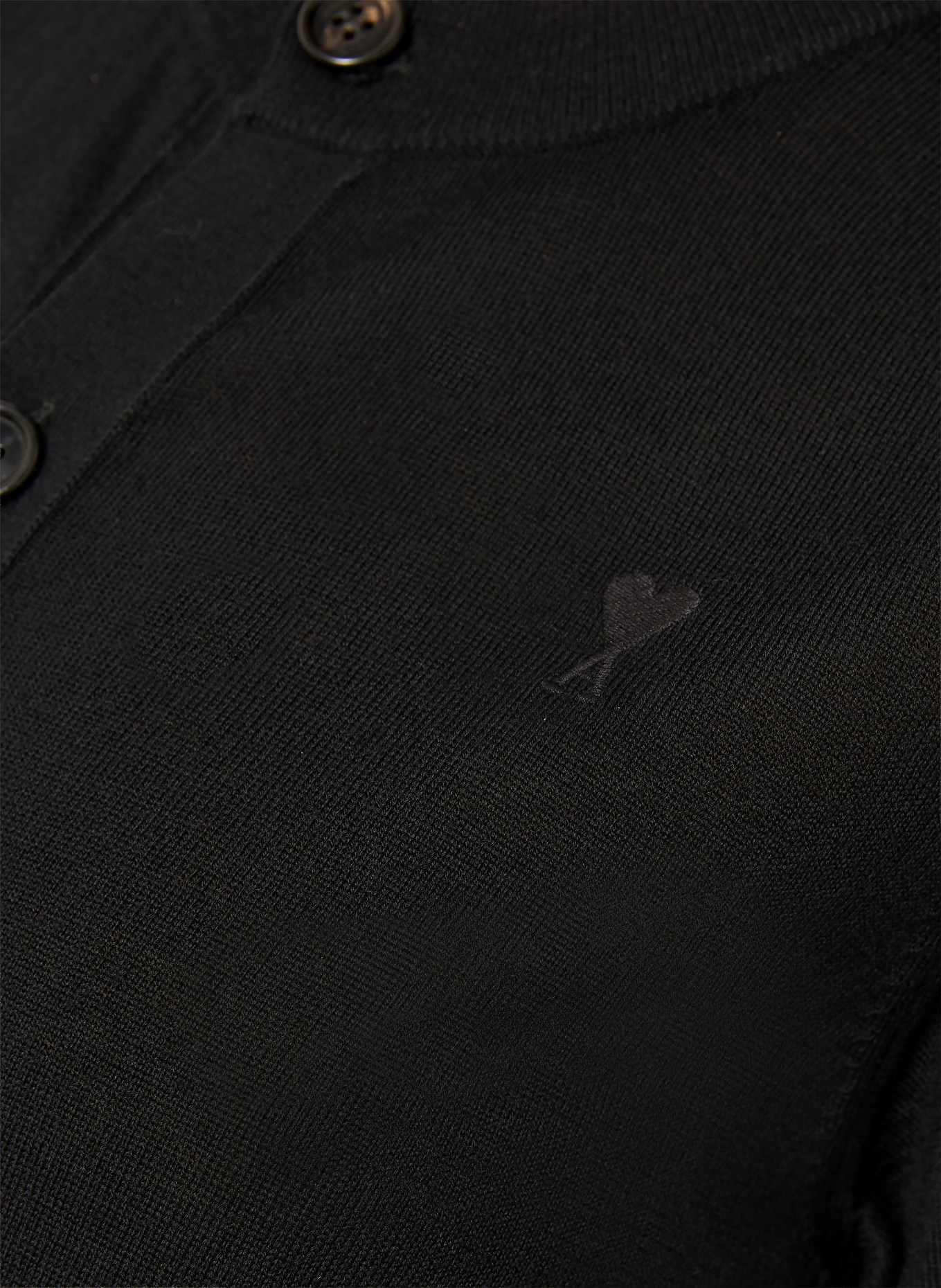 AMI PARIS Strickjacke aus Merinowolle: SCHWARZ