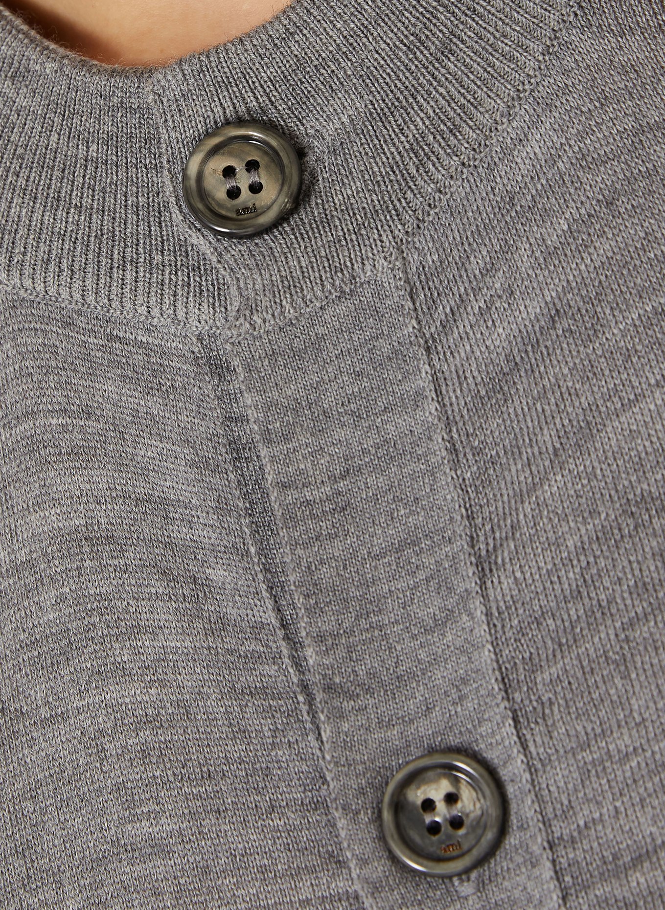 AMI PARIS Strickjacke aus Merinowolle: GRAU