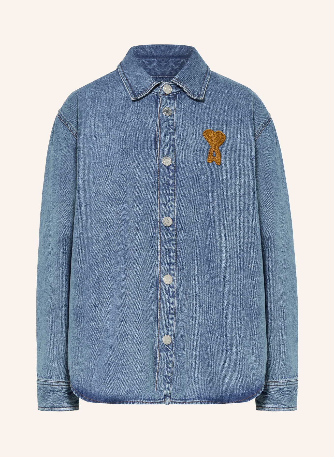 AMI PARIS Jeans-Overshirt: BLAU