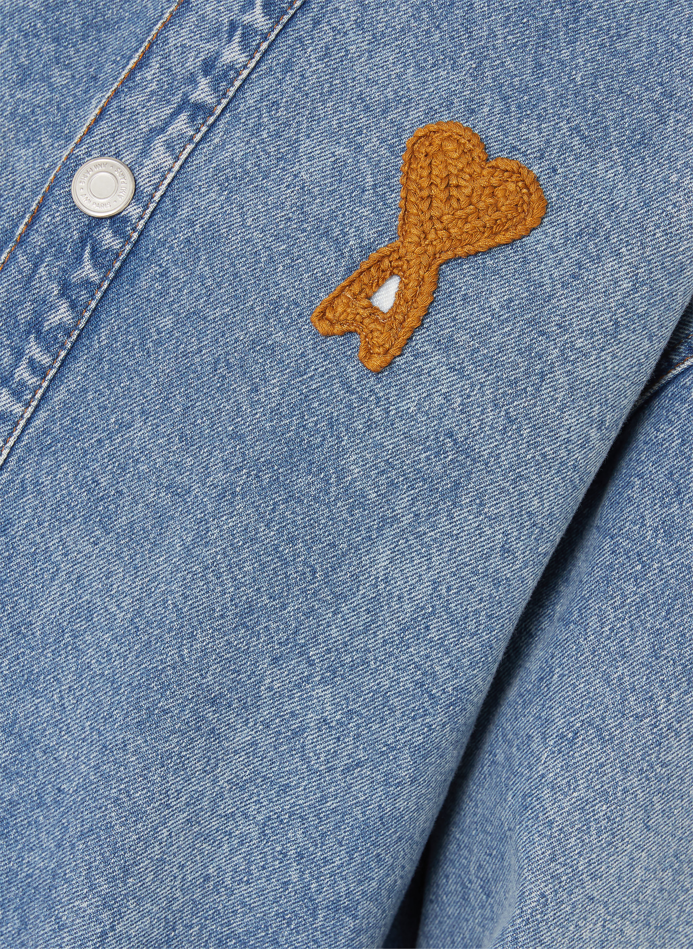 AMI PARIS Jeans-Overshirt: BLAU