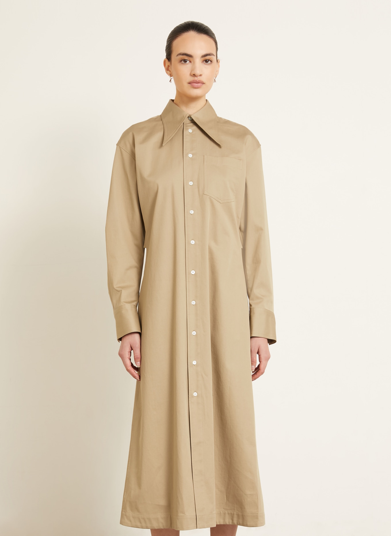 AMI PARIS Overhemdjurk: BEIGE