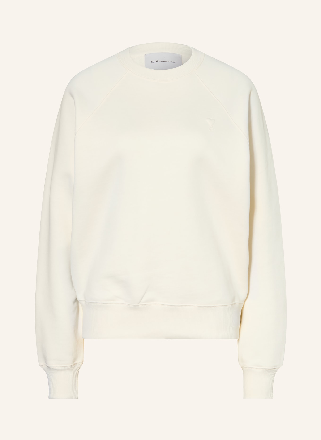 AMI PARIS Sweatshirt: CREME