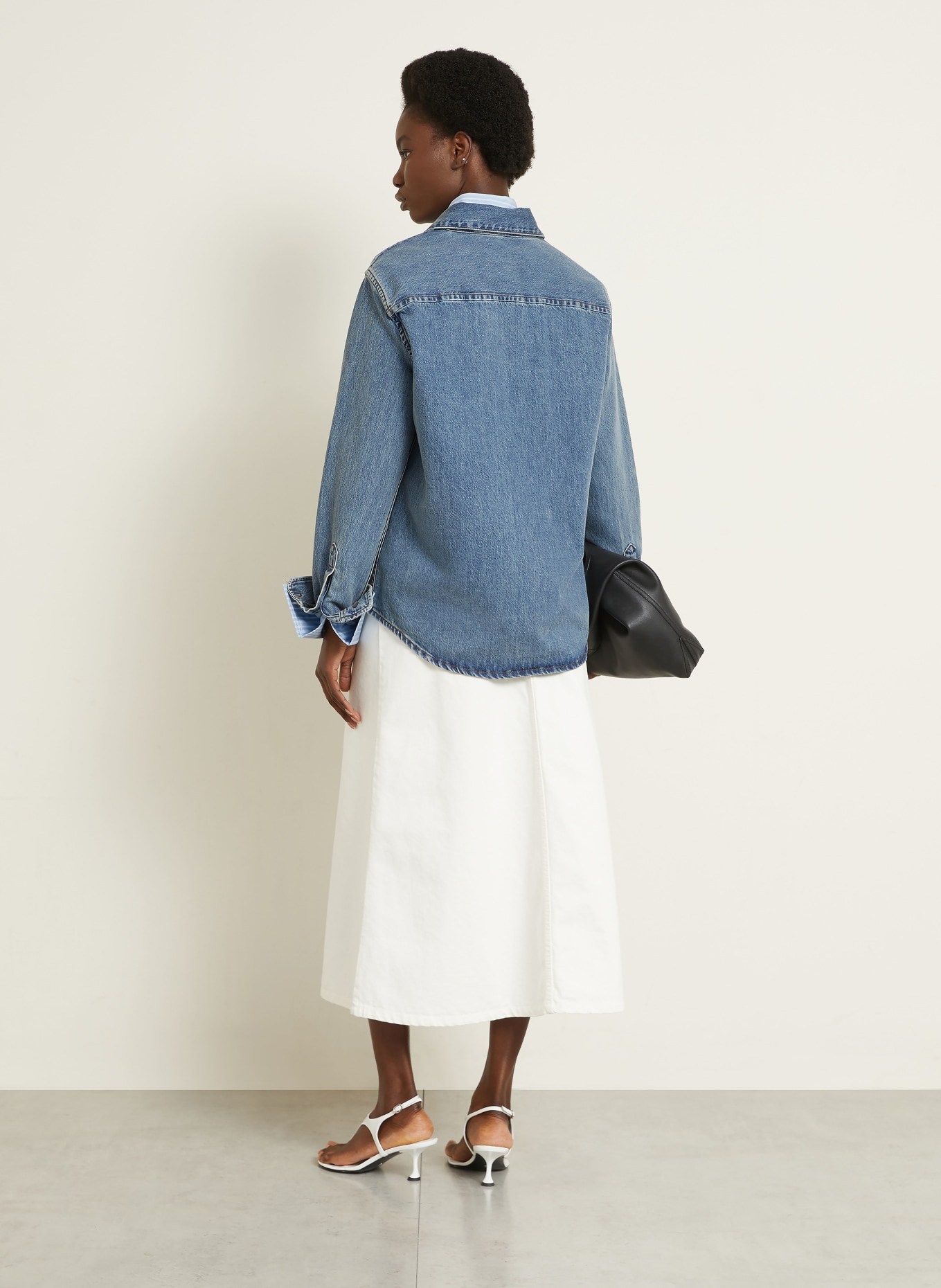 AMI PARIS spijkerblouse: BLAUW