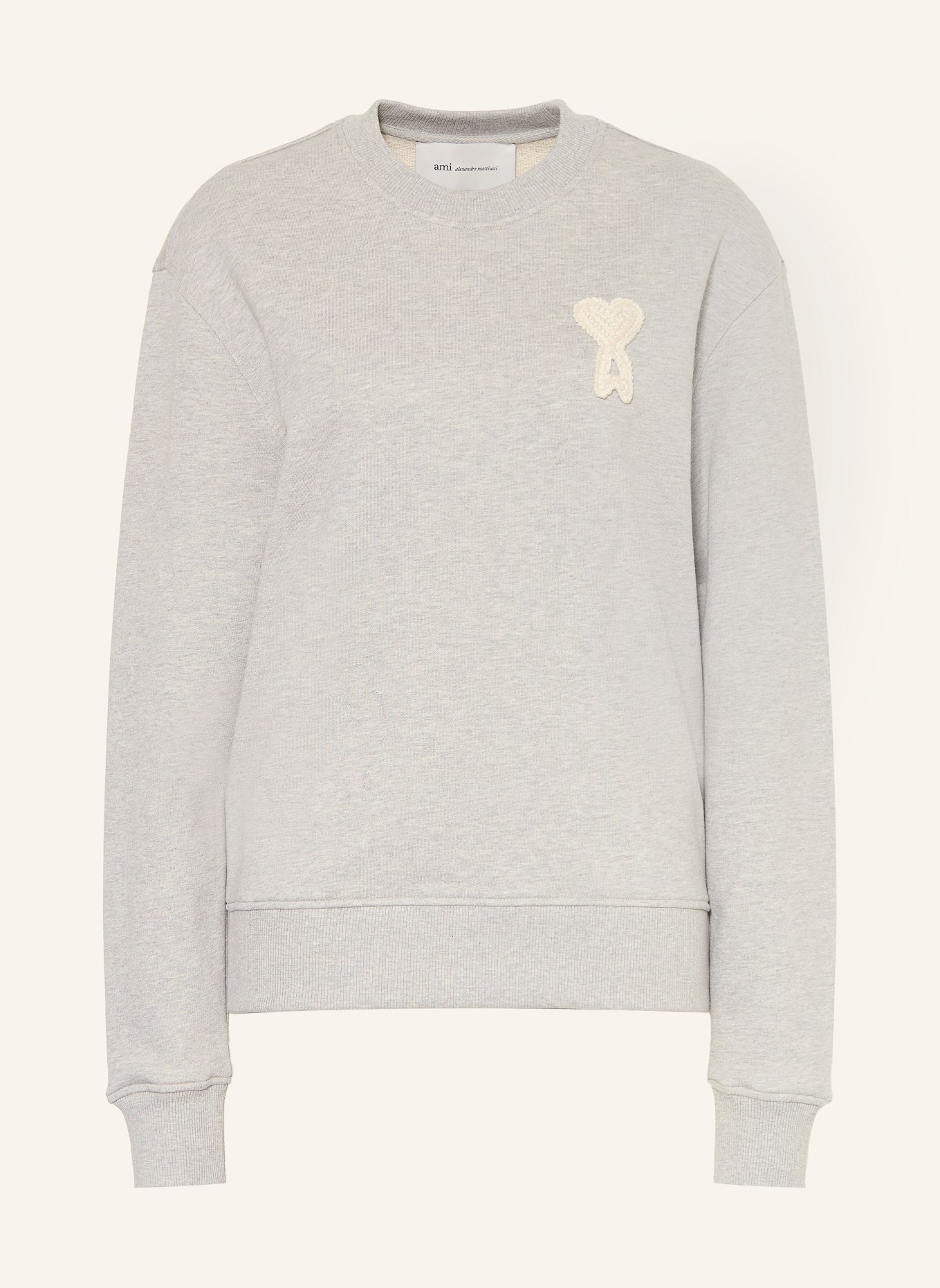 AMI PARIS Sweatshirt: LICHTGRIJS