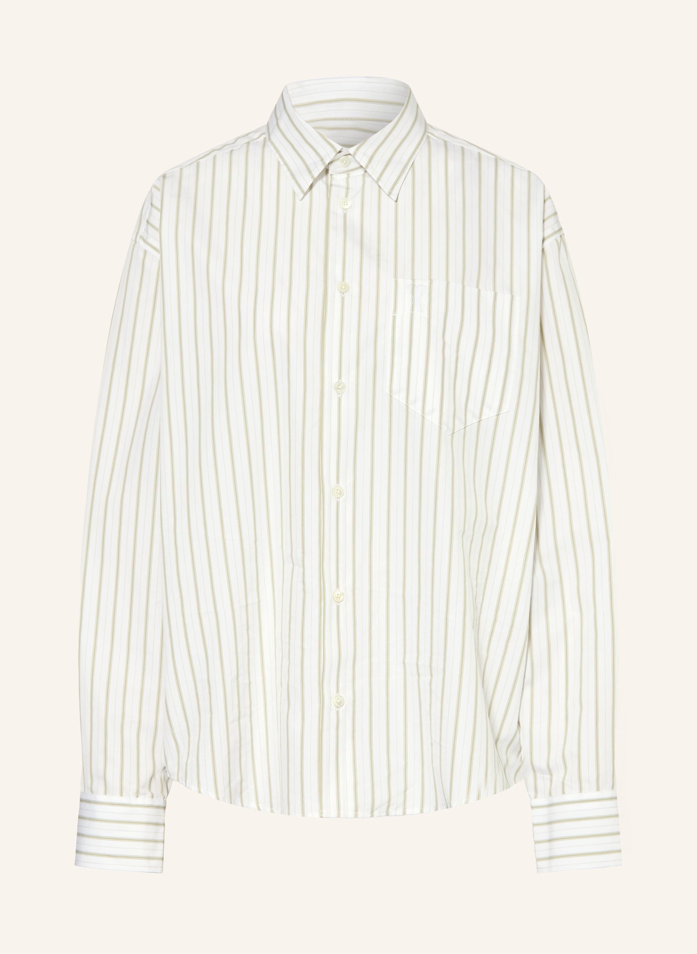 AMI PARIS overhemdblouse: WIT / GROEN