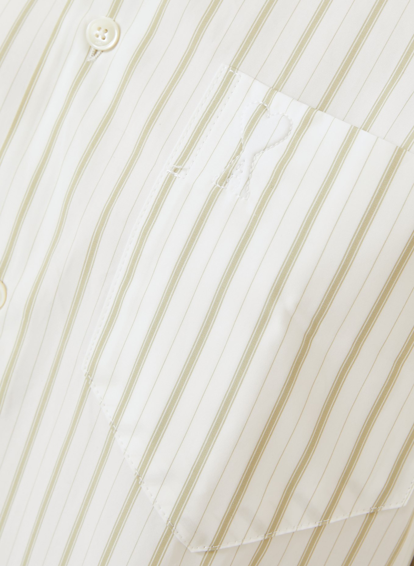 AMI PARIS overhemdblouse: WIT / GROEN