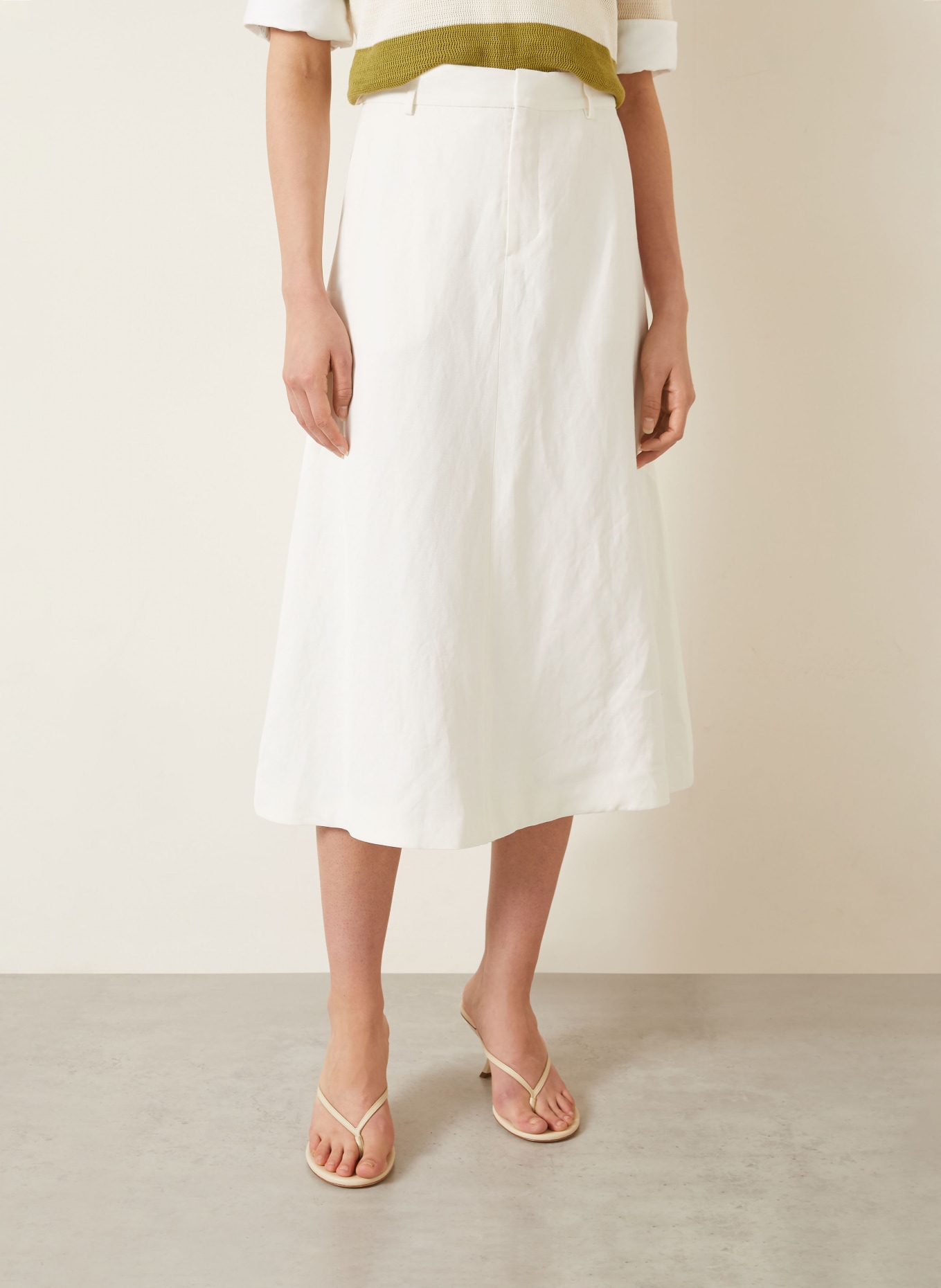 AMI PARIS Rock van linnen: WIT