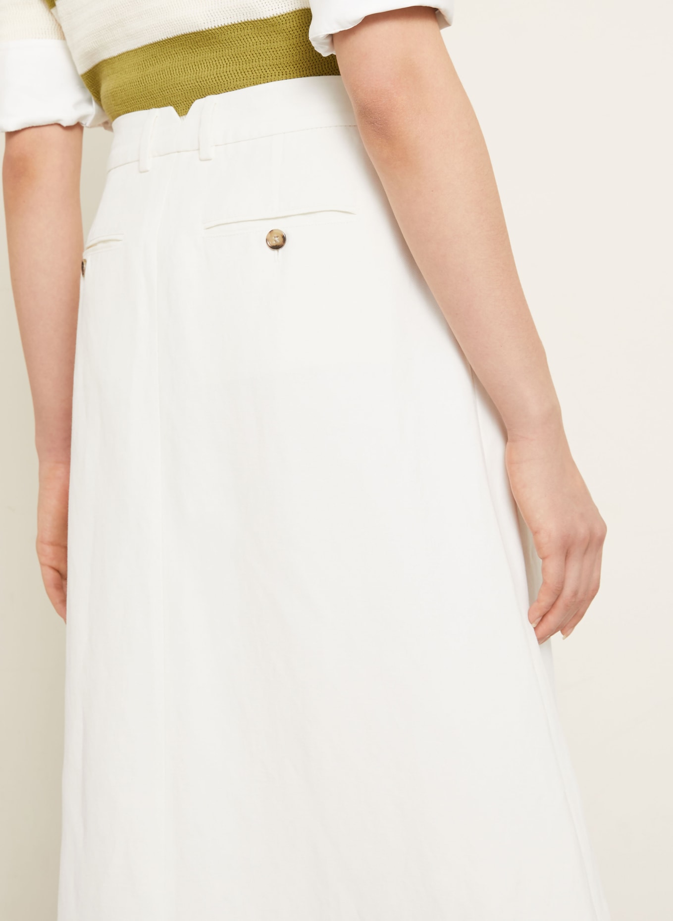 AMI PARIS Rock van linnen: WIT