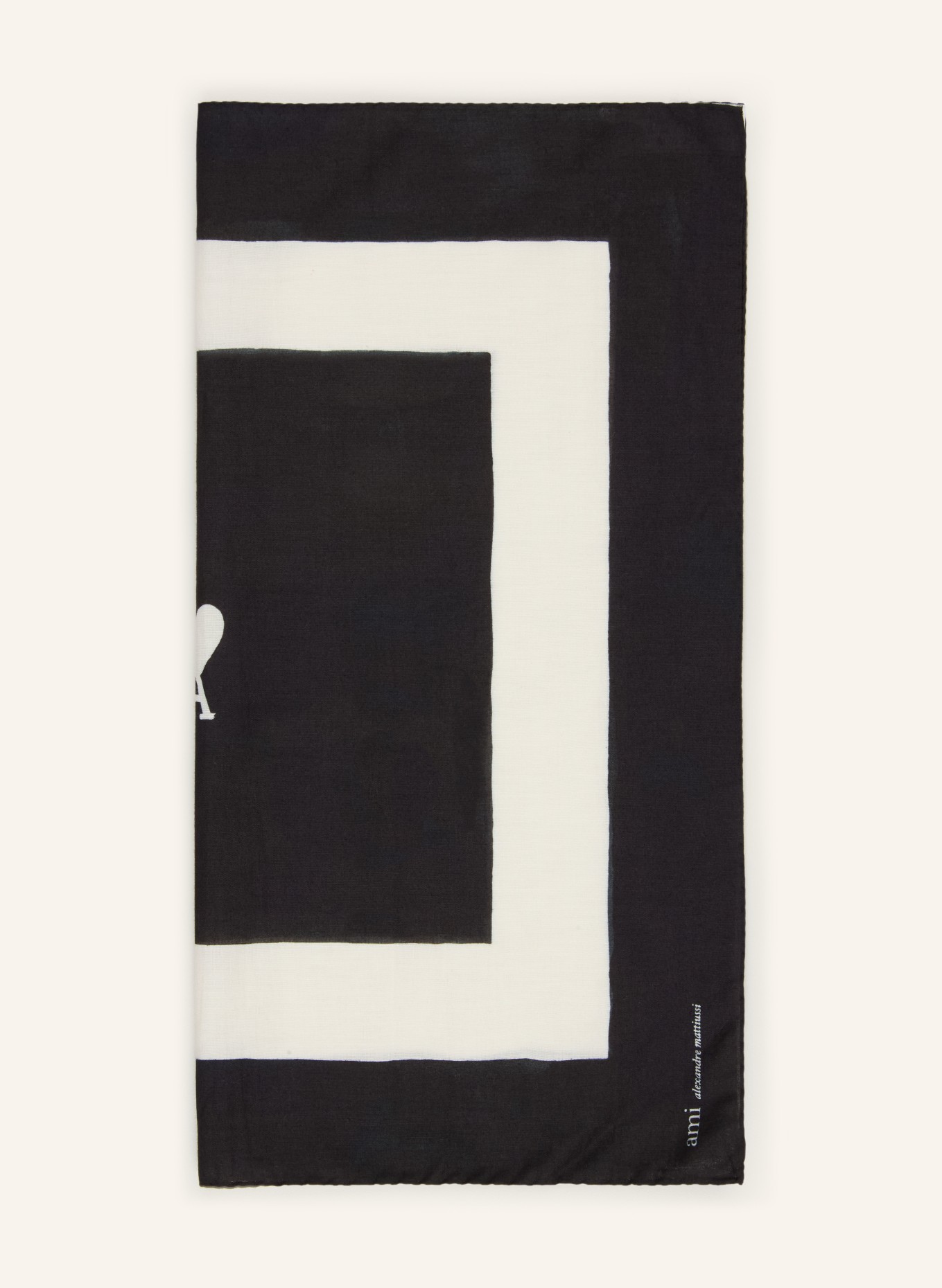 AMI PARIS Tuch: SCHWARZ / WEISS