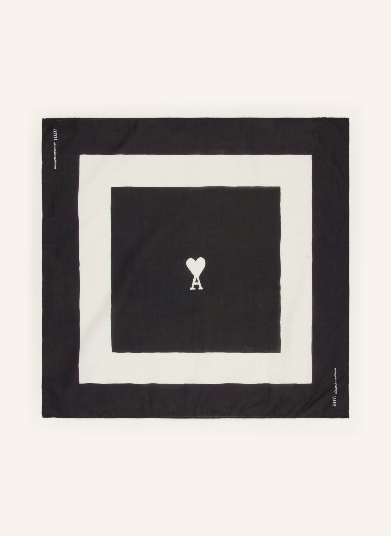 AMI PARIS Tuch: SCHWARZ / WEISS