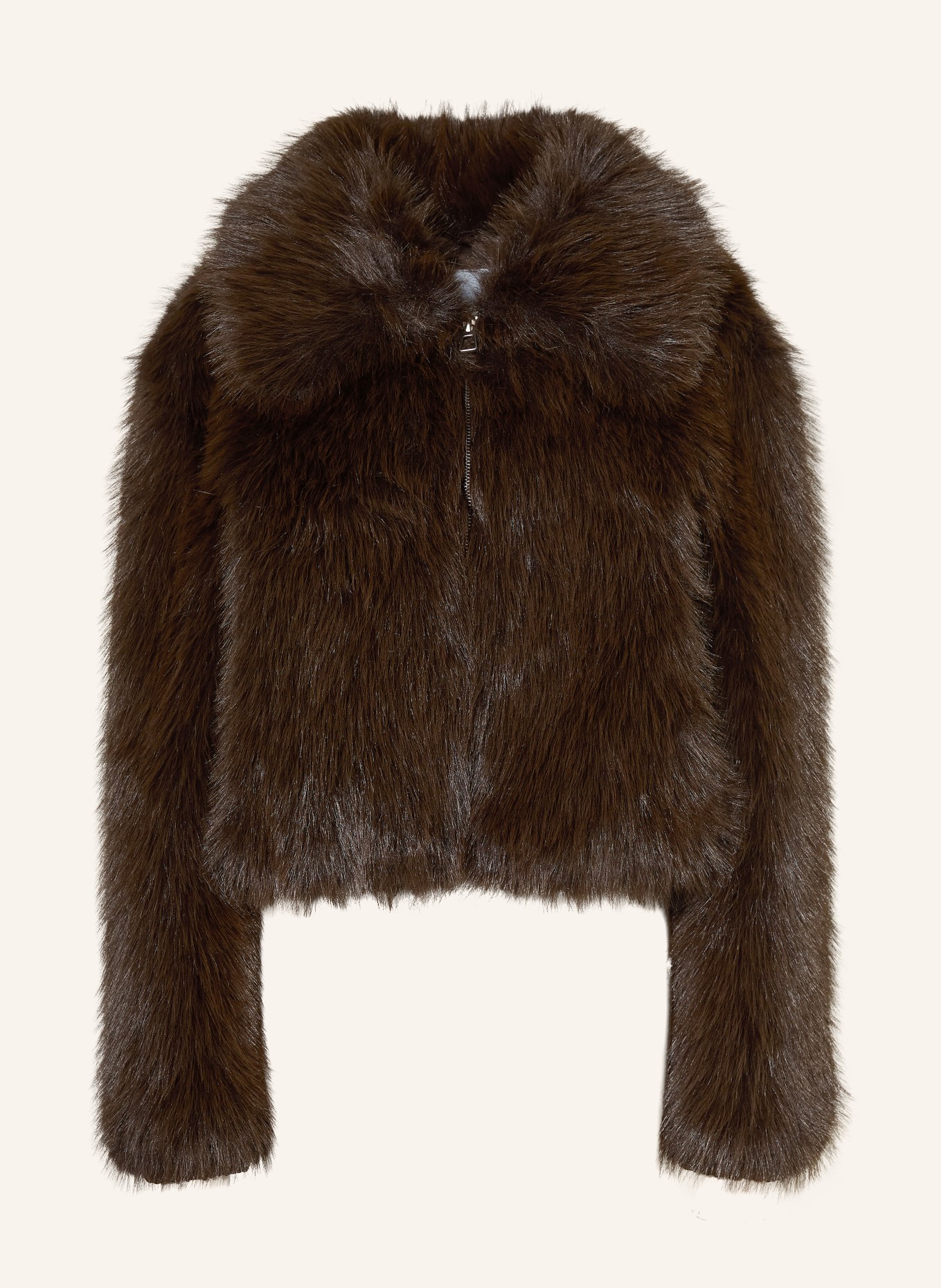 The Frankie Shop Kunstfell-Jacke HOPE: DUNKELBRAUN