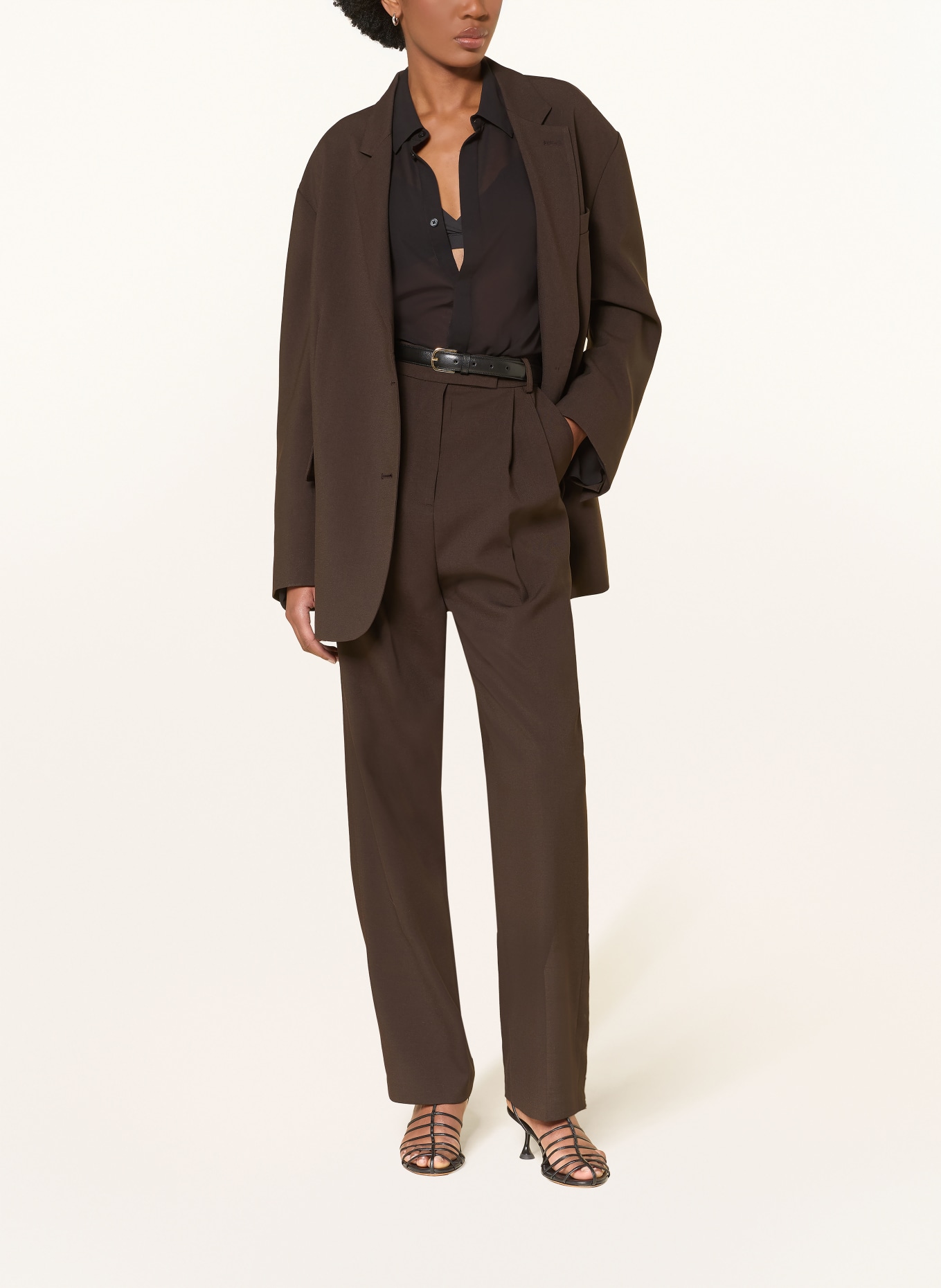 The Frankie Shop Marlenehose BEA: DUNKELBRAUN