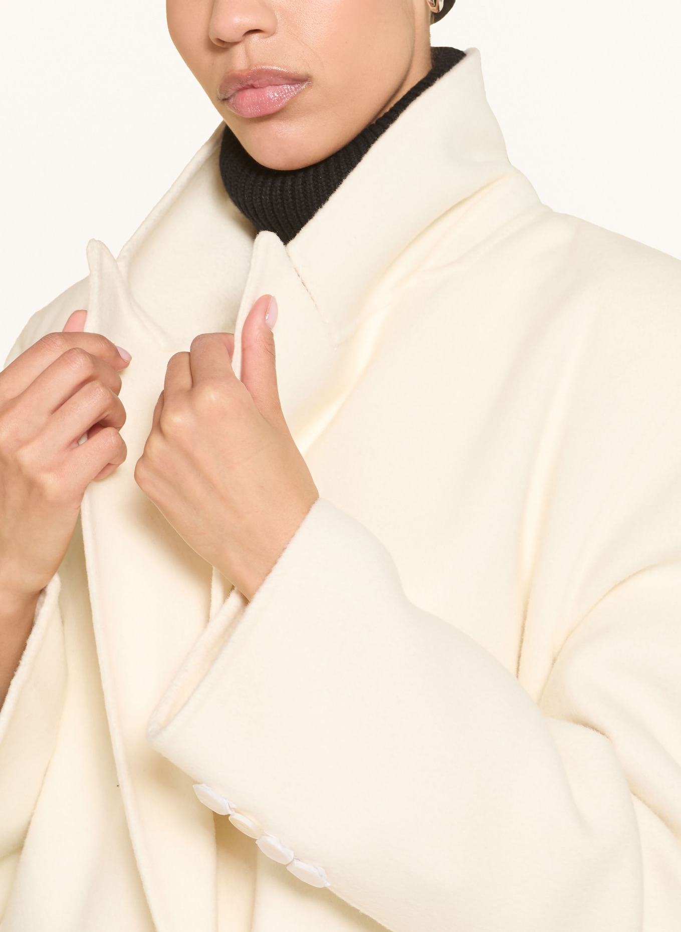 The Frankie Shop Wollmantel GAIA: ECRU