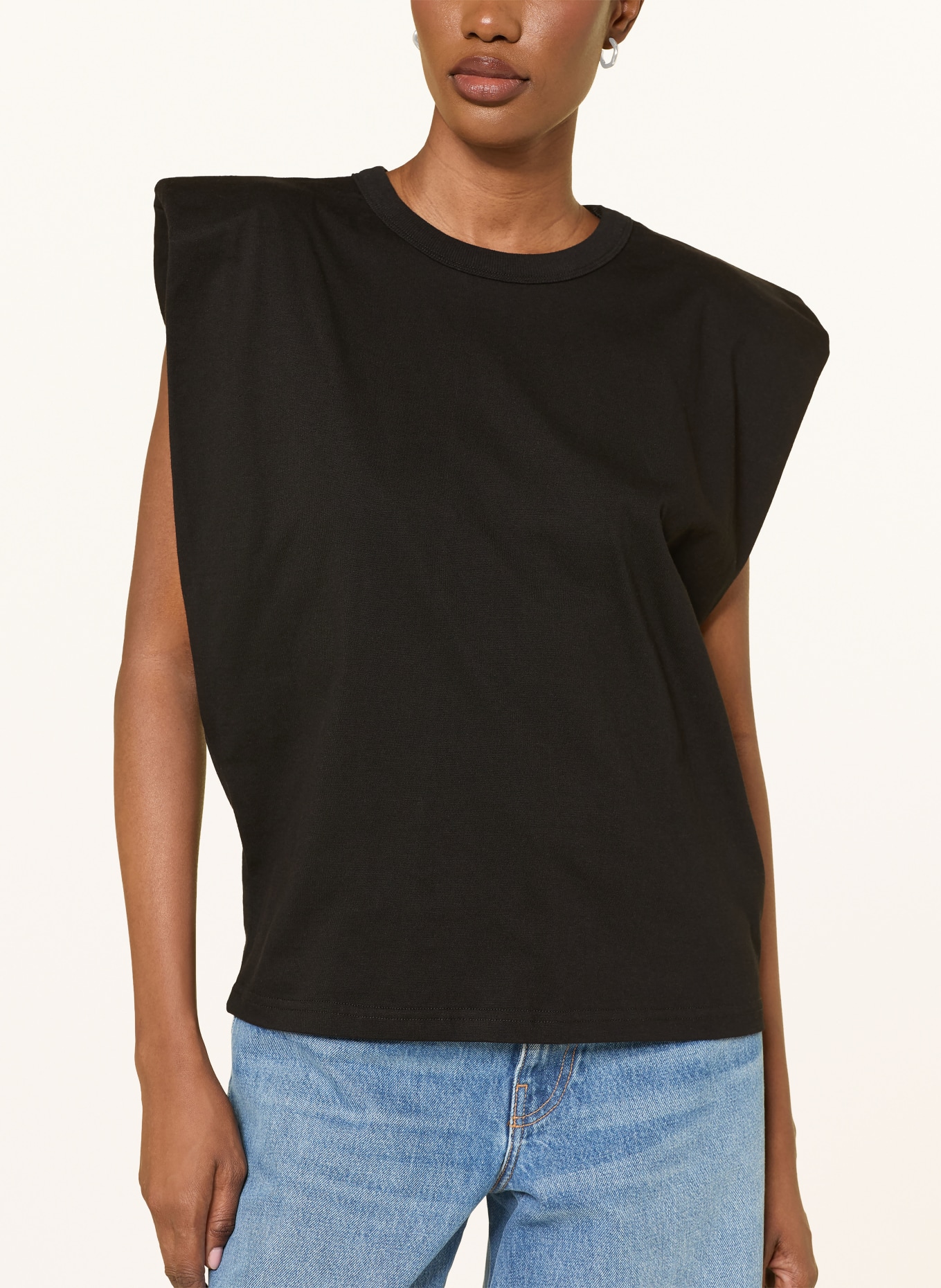 The Frankie Shop Top EVA: ZWART