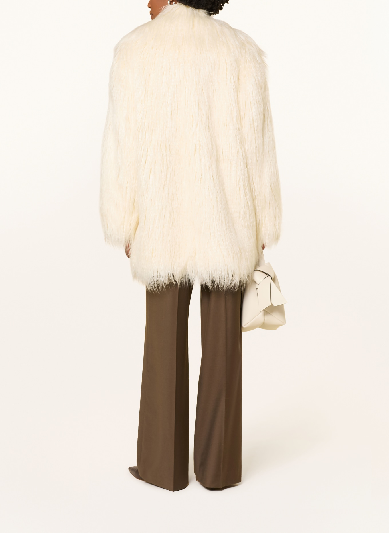 The Frankie Shop Veste en fausse fourrure LIZA: CRÈME