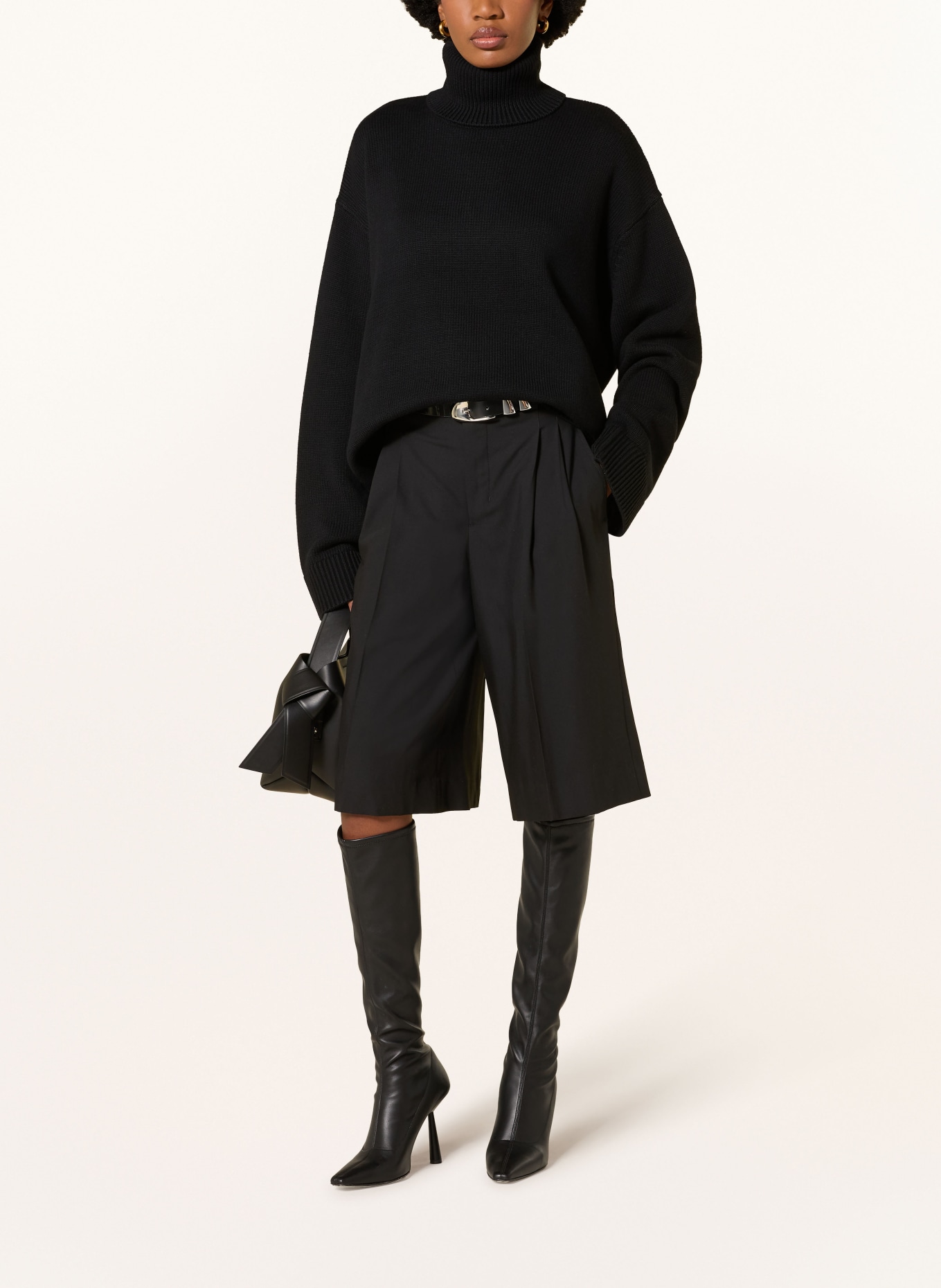 The Frankie Shop Pull à col roulé RHEA: NOIR