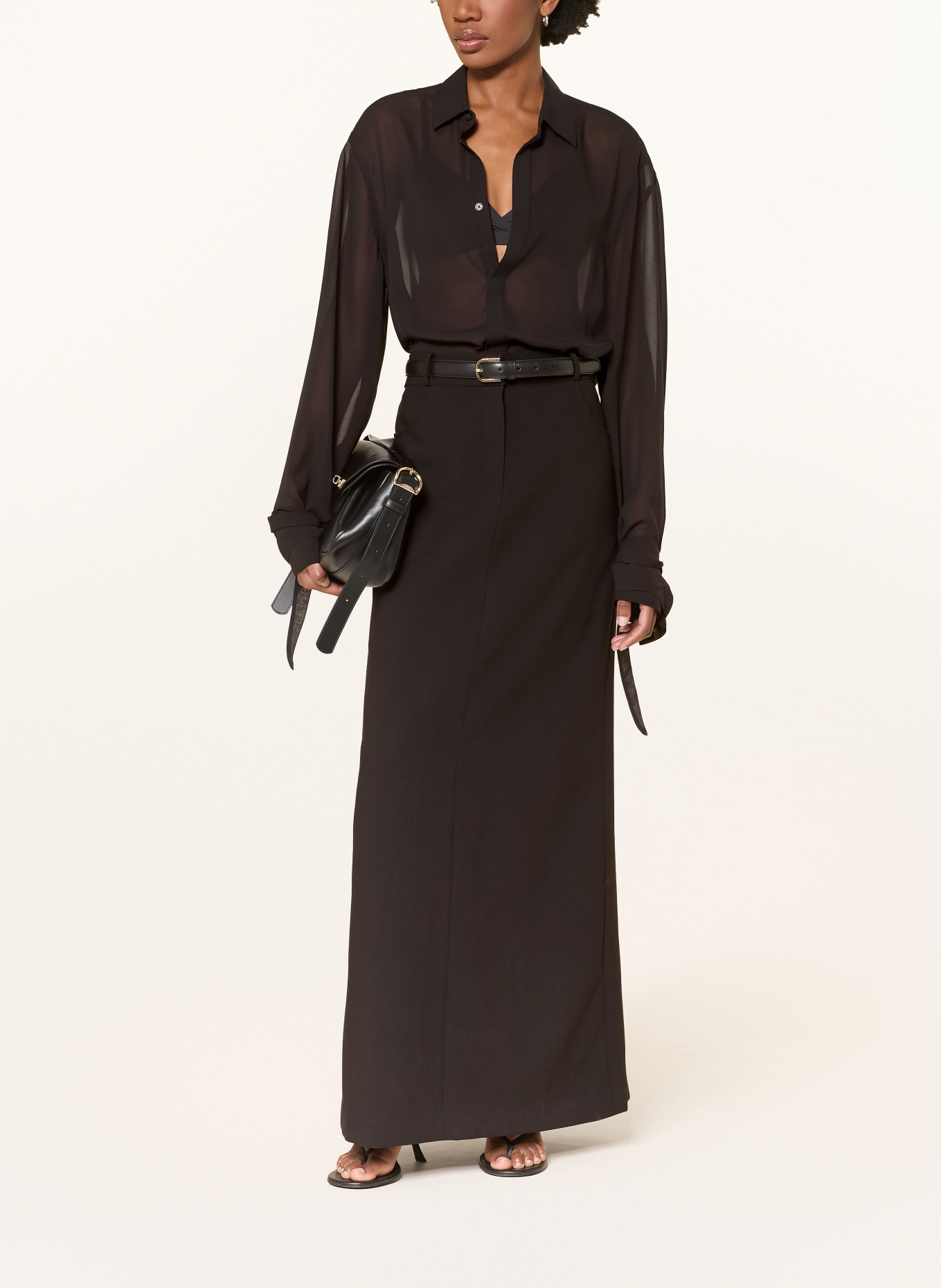 The Frankie Shop Sukně MALVO: ČERNÁ