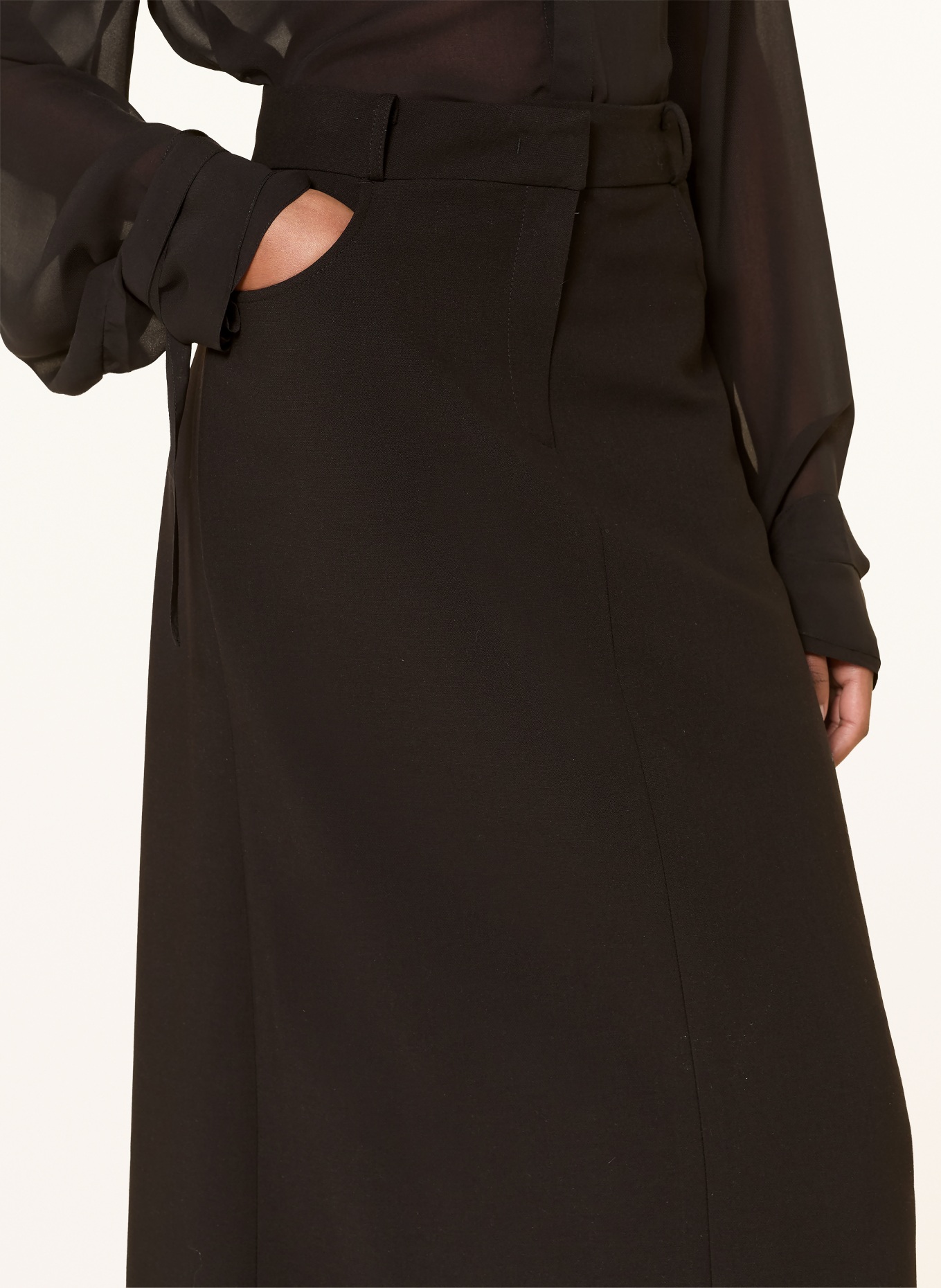 The Frankie Shop Sukně MALVO: ČERNÁ