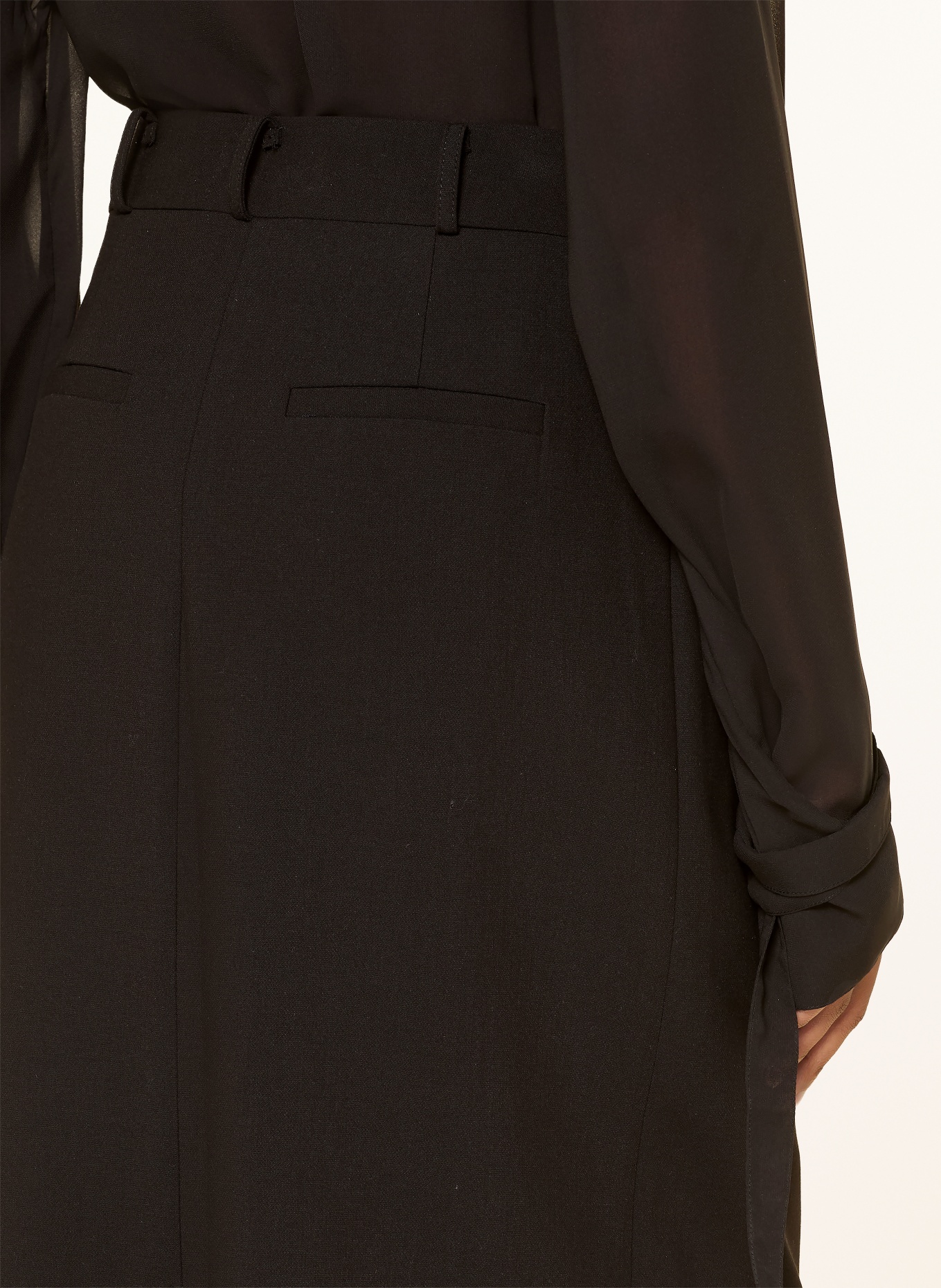 The Frankie Shop Sukně MALVO: ČERNÁ