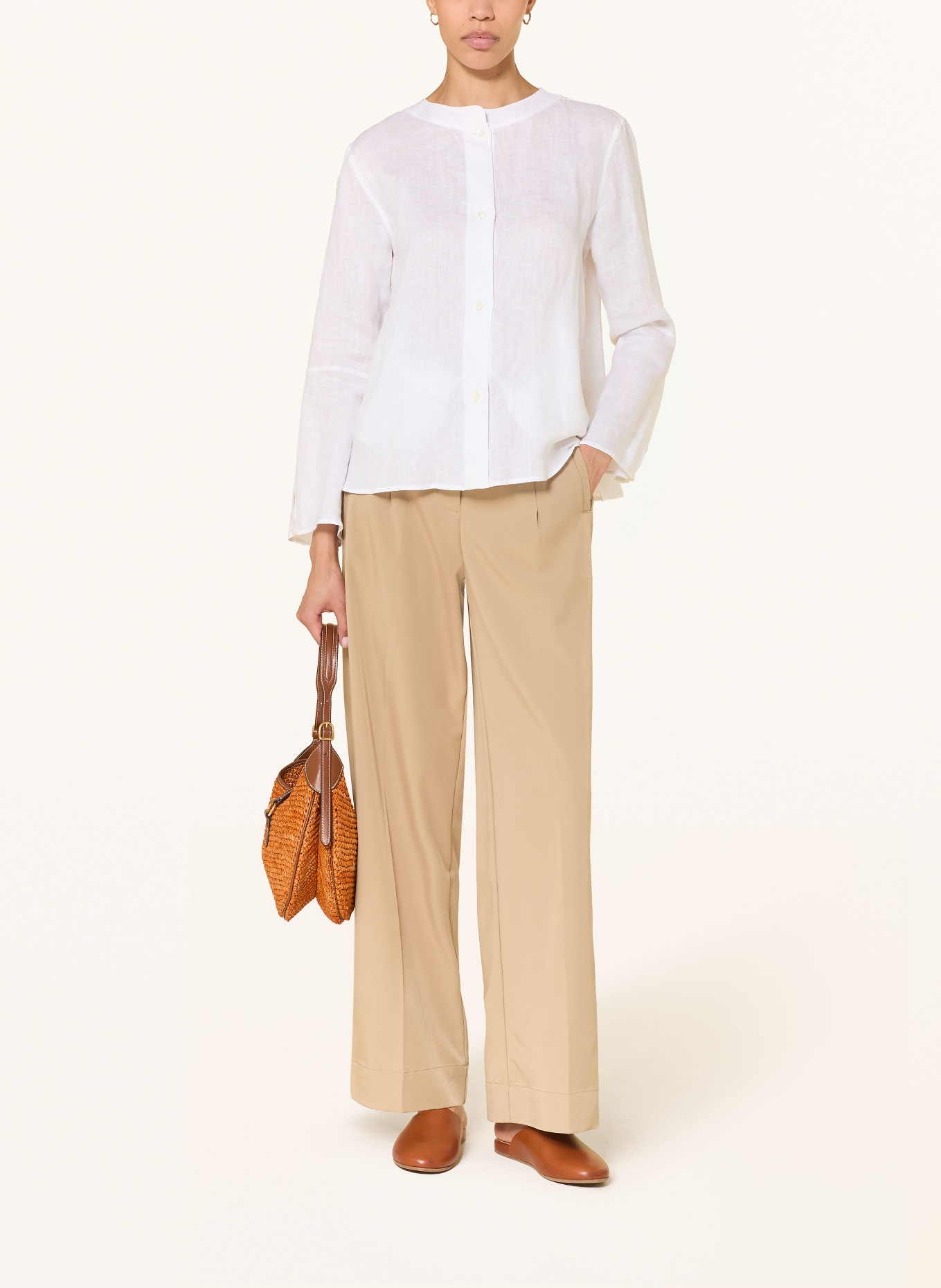 ROBERT FRIEDMAN Leinenbluse: WEISS