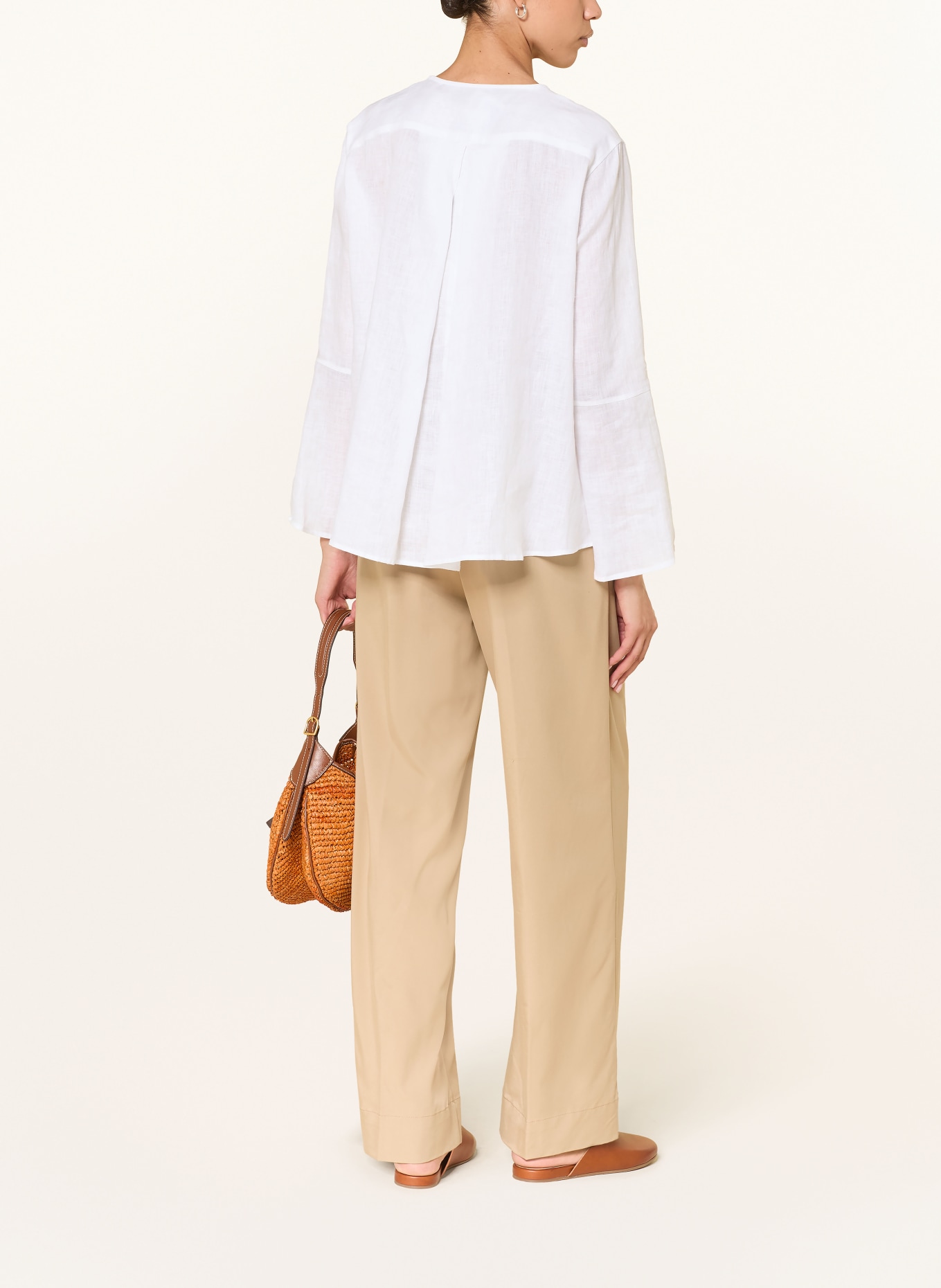 ROBERT FRIEDMAN Leinenbluse: WEISS