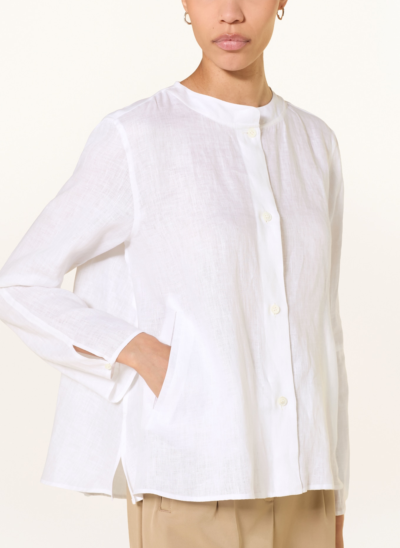 ROBERT FRIEDMAN Leinenbluse: WEISS