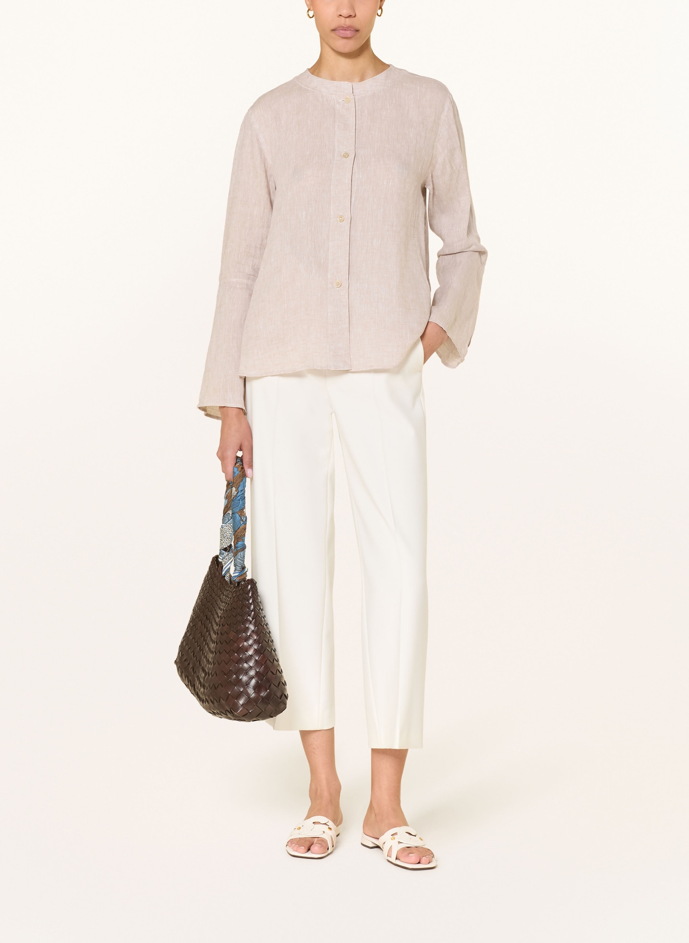 ROBERT FRIEDMAN linen blouse: BEIGE