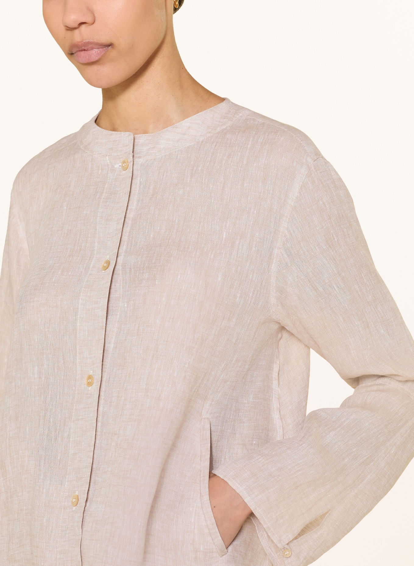 ROBERT FRIEDMAN linen blouse: BEIGE