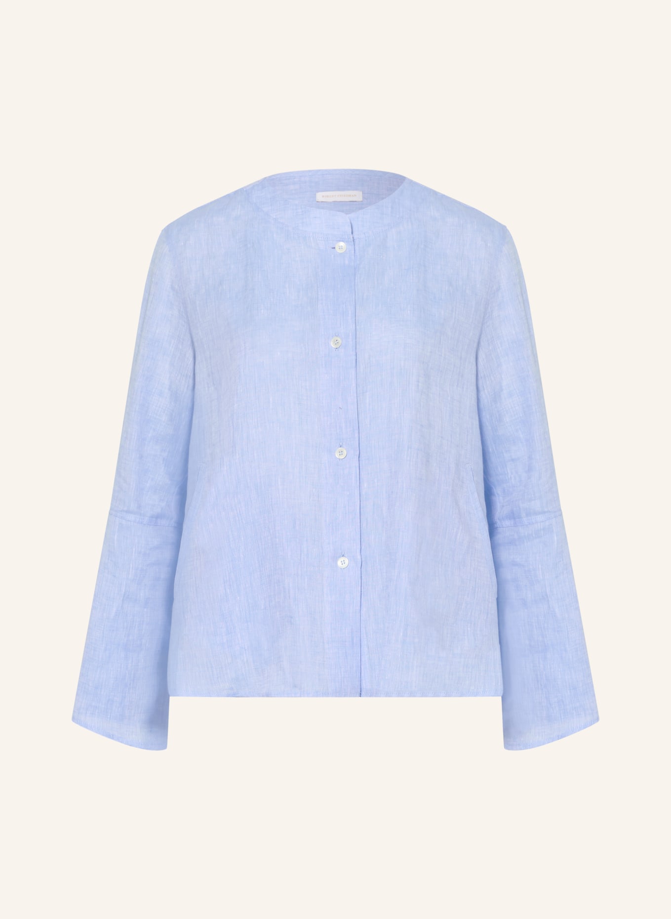 ROBERT FRIEDMAN linen blouse: LIGHT BLUE
