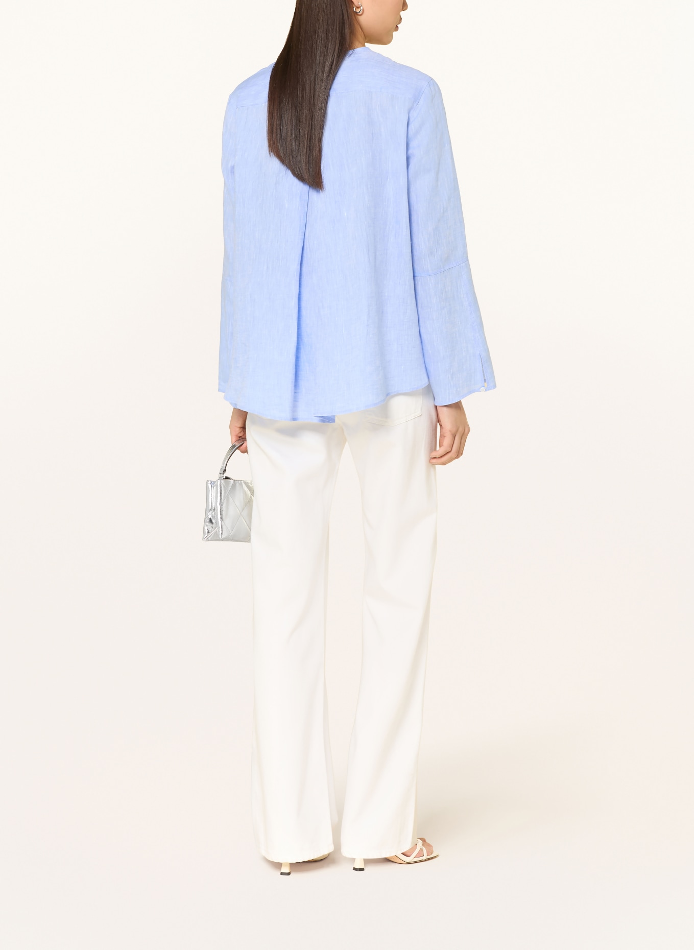 ROBERT FRIEDMAN linen blouse: LIGHT BLUE