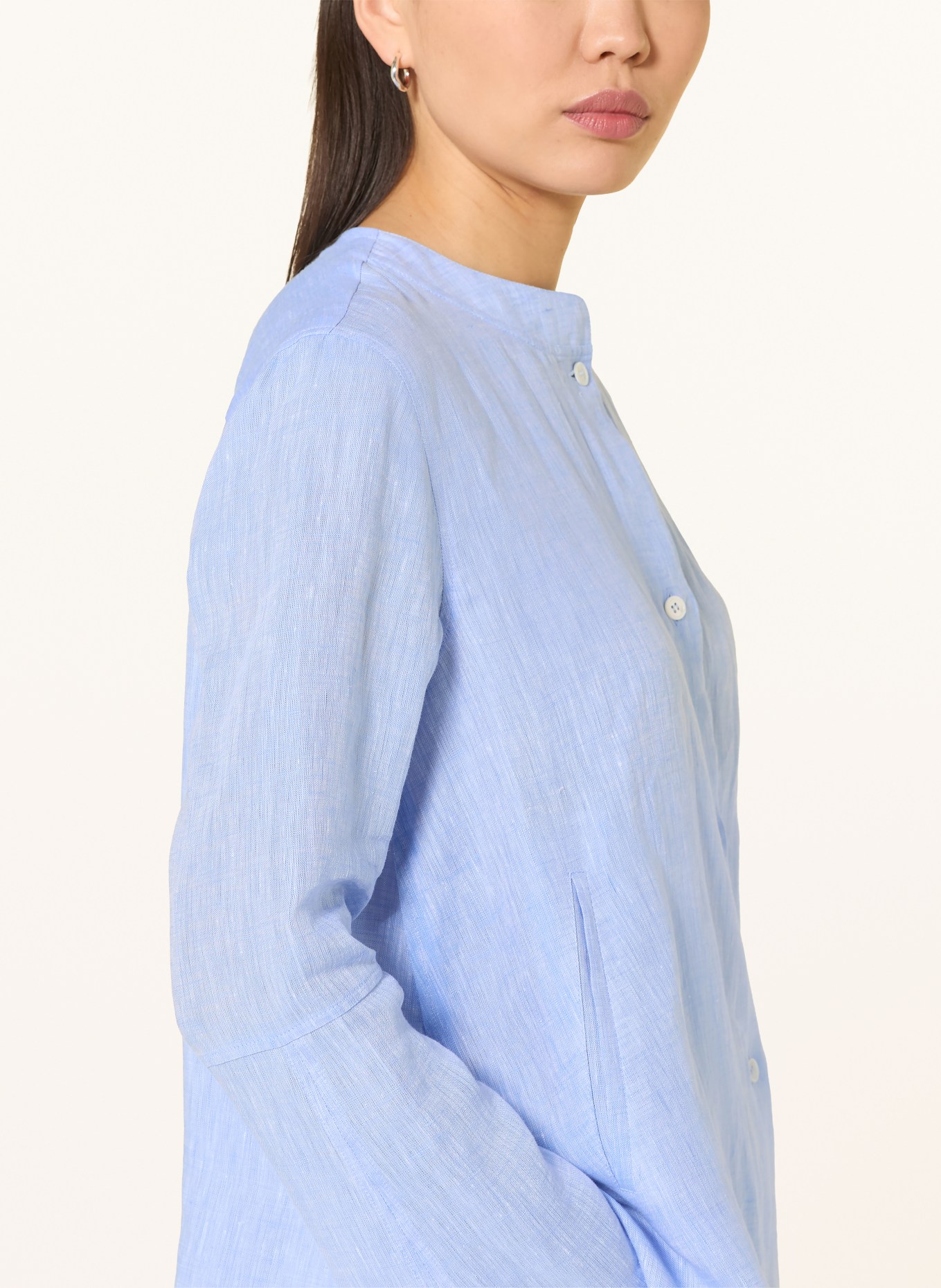 ROBERT FRIEDMAN linen blouse: LIGHT BLUE