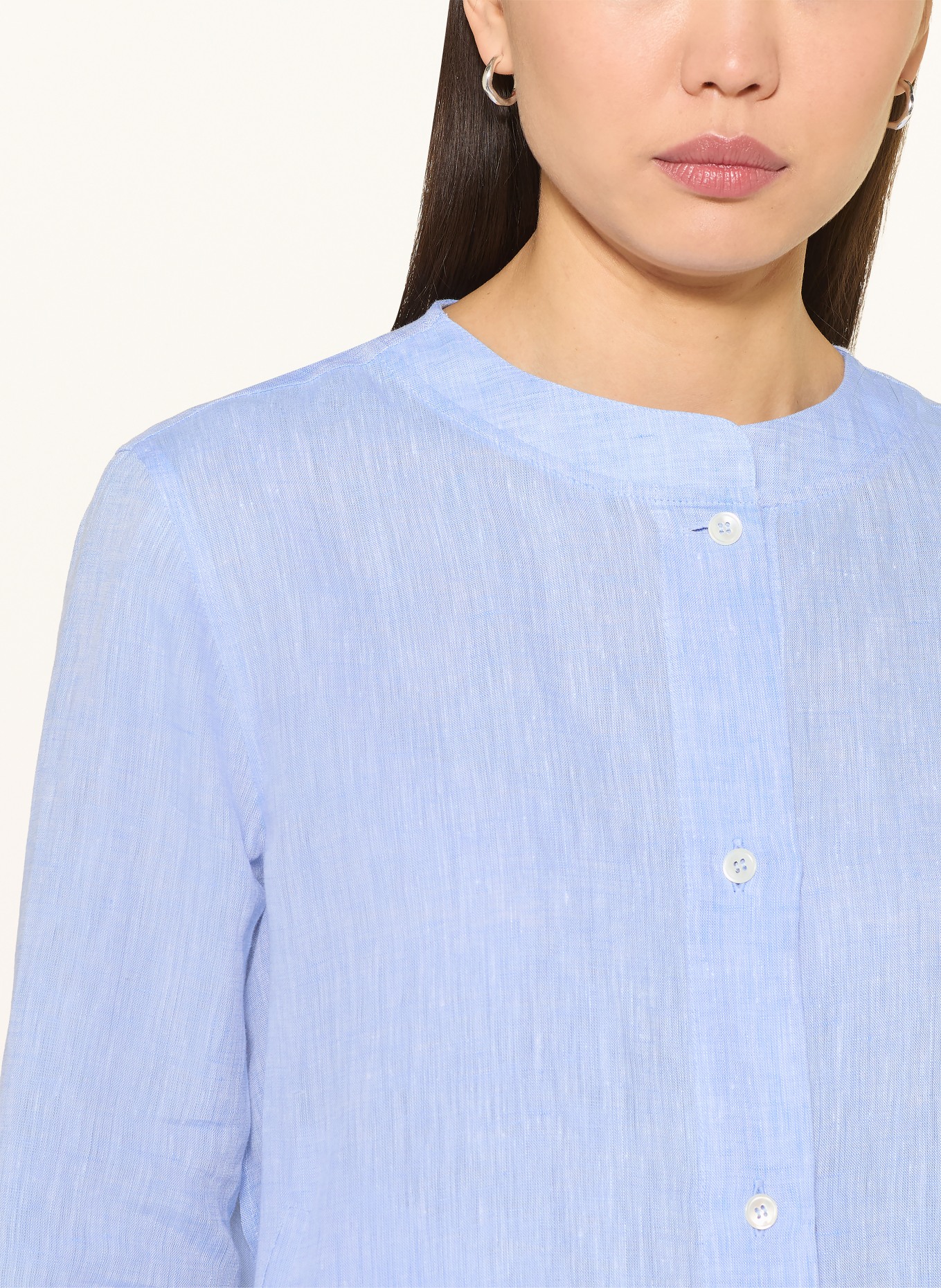 ROBERT FRIEDMAN linen blouse: LIGHT BLUE