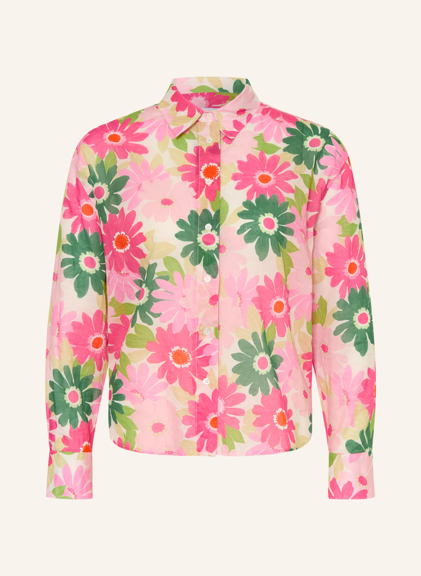 ROBERT FRIEDMAN overhemdblouse: ROSE CLAIR / ROZE / GROEN