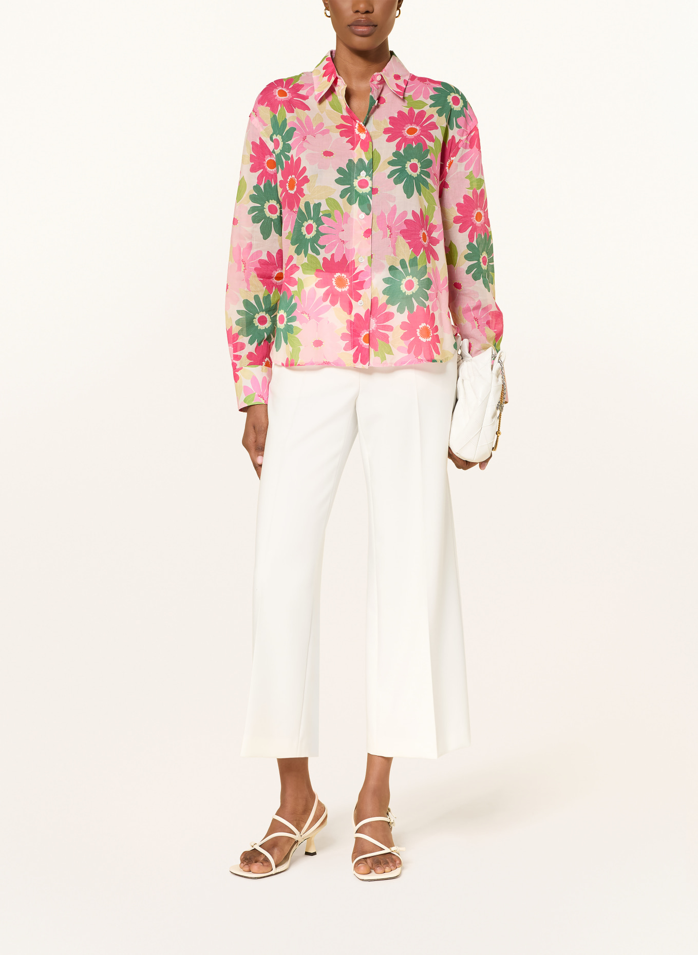 ROBERT FRIEDMAN overhemdblouse: ROSE CLAIR / ROZE / GROEN