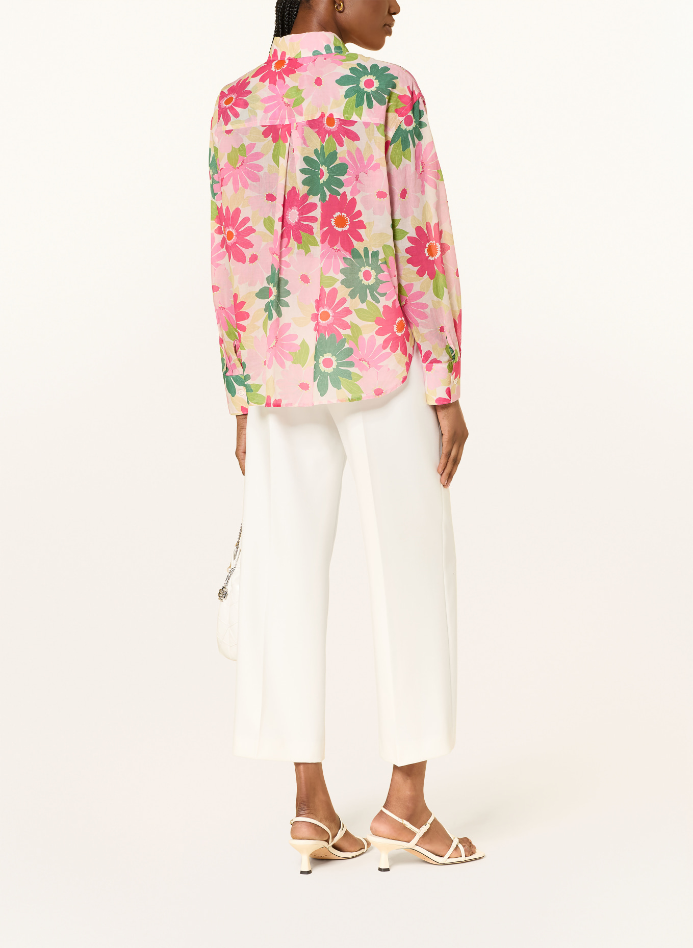 ROBERT FRIEDMAN overhemdblouse: ROSE CLAIR / ROZE / GROEN