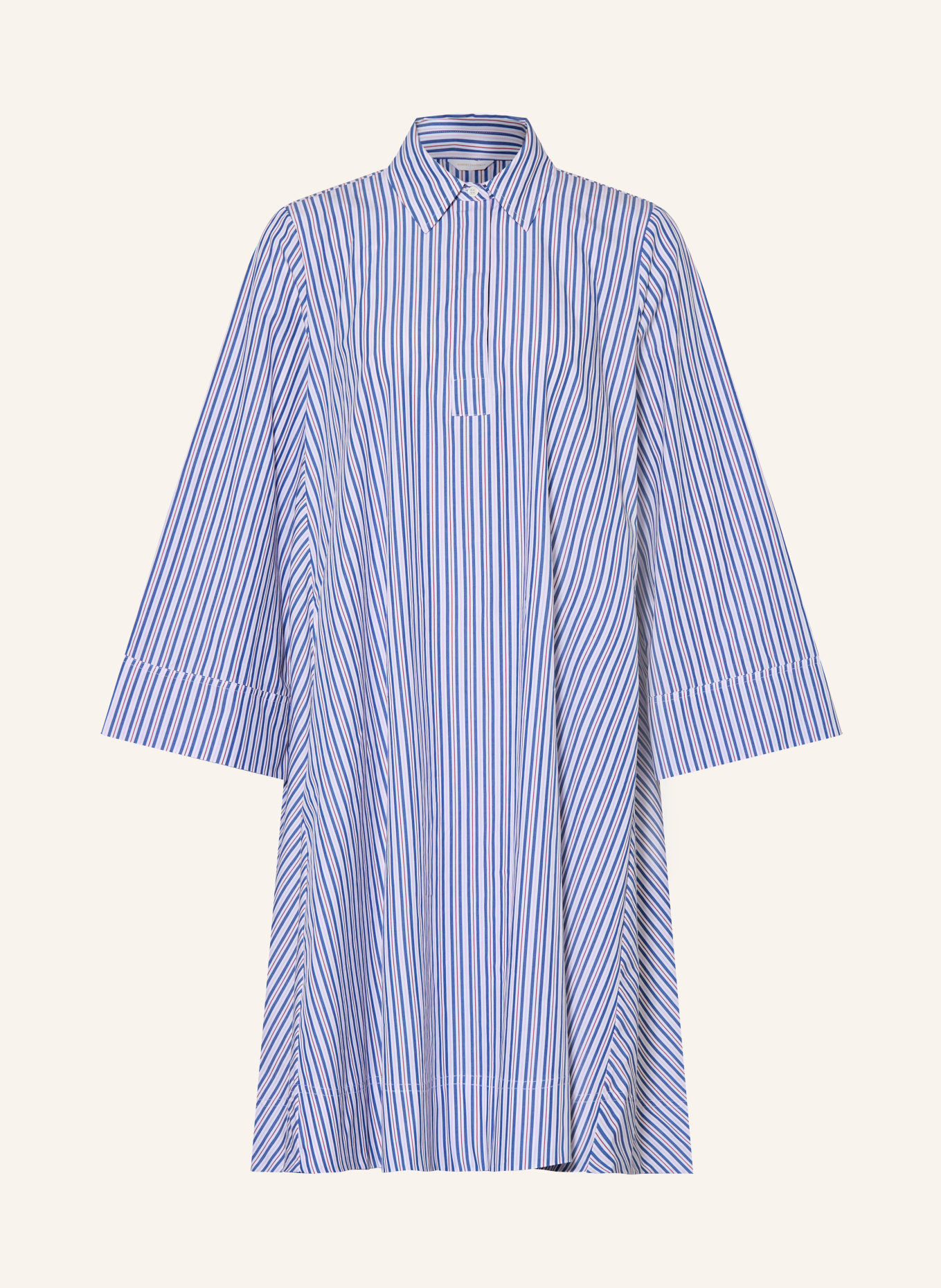 ROBERT FRIEDMAN Overhemdjurk: BLAUW / ROOD / WIT