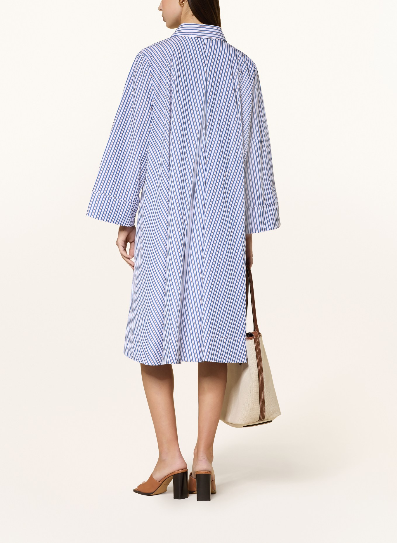 ROBERT FRIEDMAN Overhemdjurk: BLAUW / ROOD / WIT