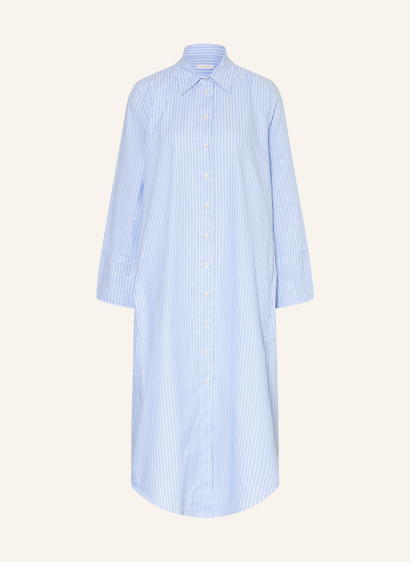 ROBERT FRIEDMAN Hemdblusenkleid: HELLBLAU / WEISS
