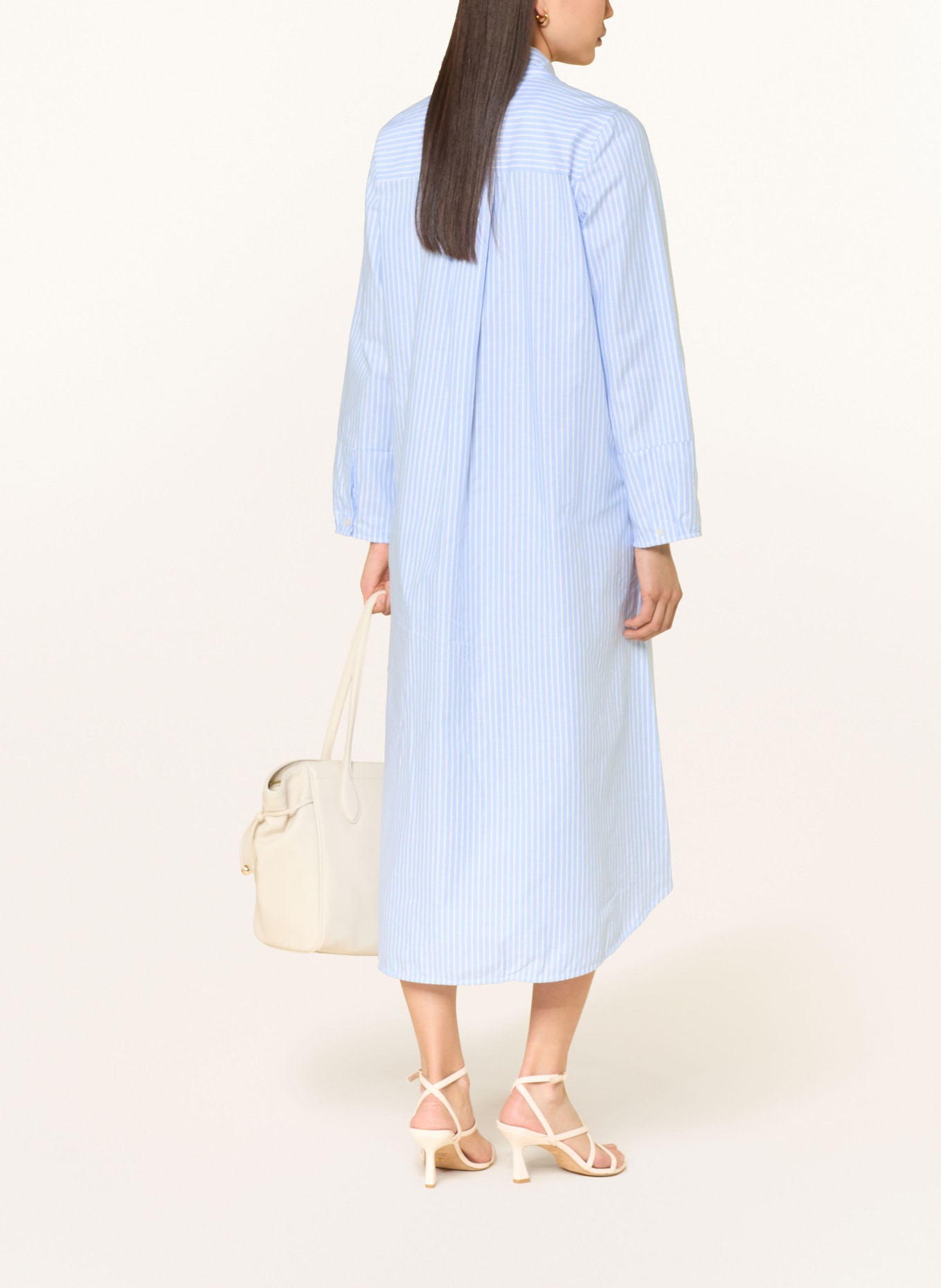 ROBERT FRIEDMAN Hemdblusenkleid: HELLBLAU / WEISS