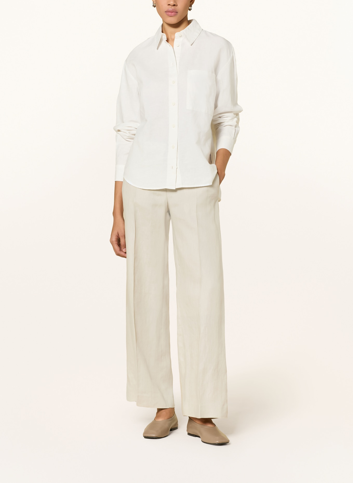 TIGER OF SWEDEN IRIT-broek van linnen: BEIGE