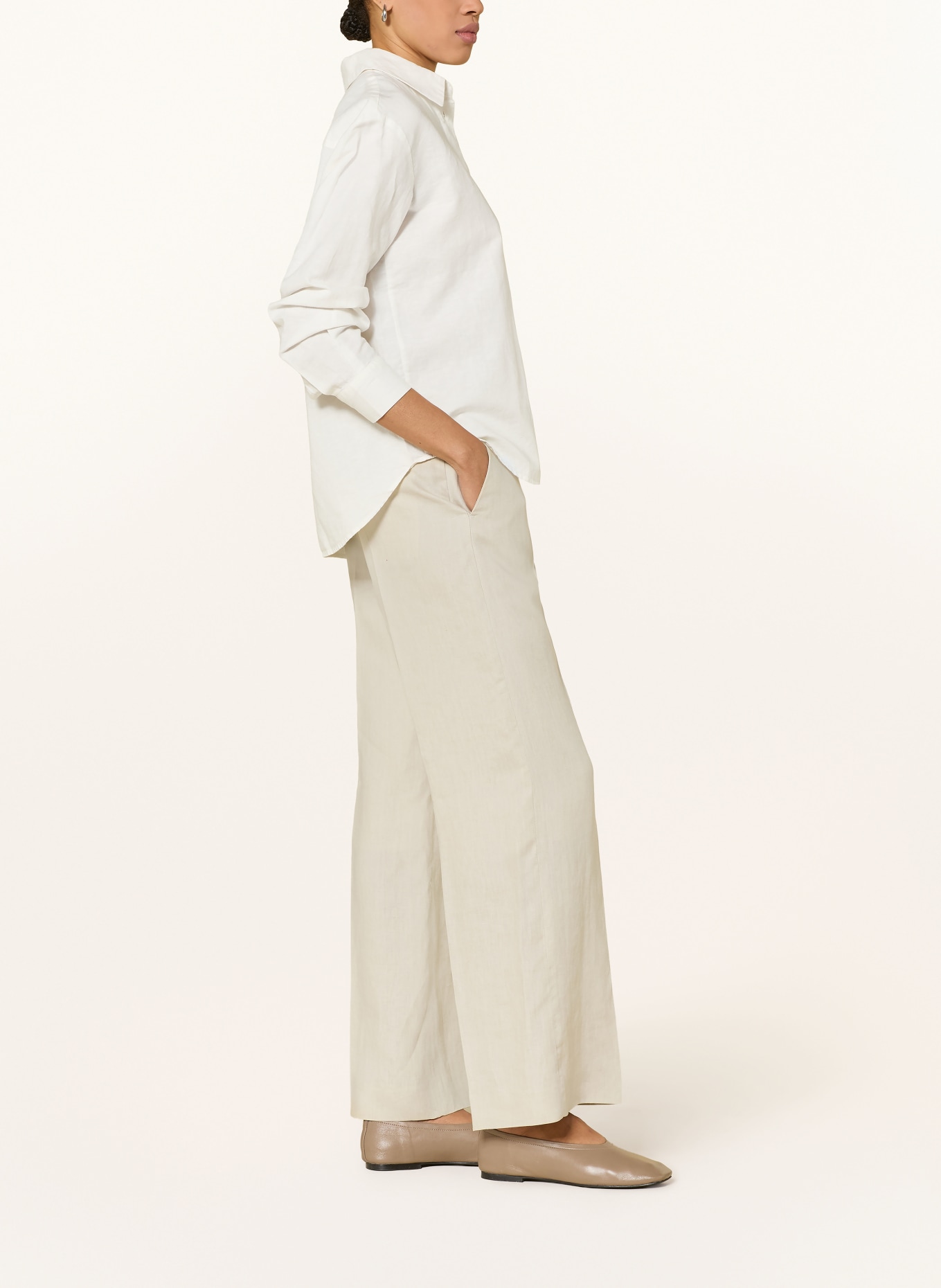 TIGER OF SWEDEN IRIT-broek van linnen: BEIGE