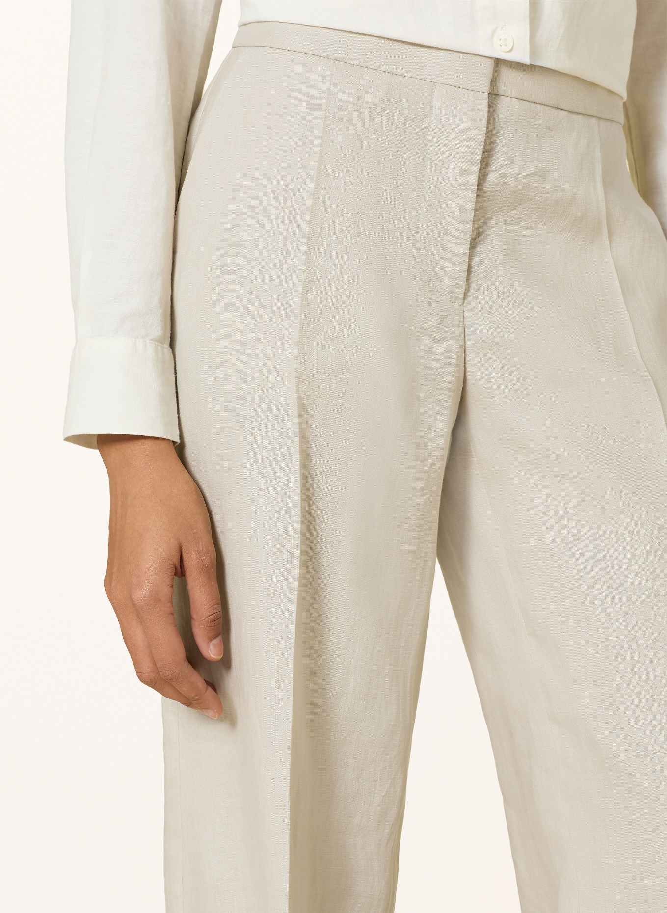 TIGER OF SWEDEN IRIT-broek van linnen: BEIGE